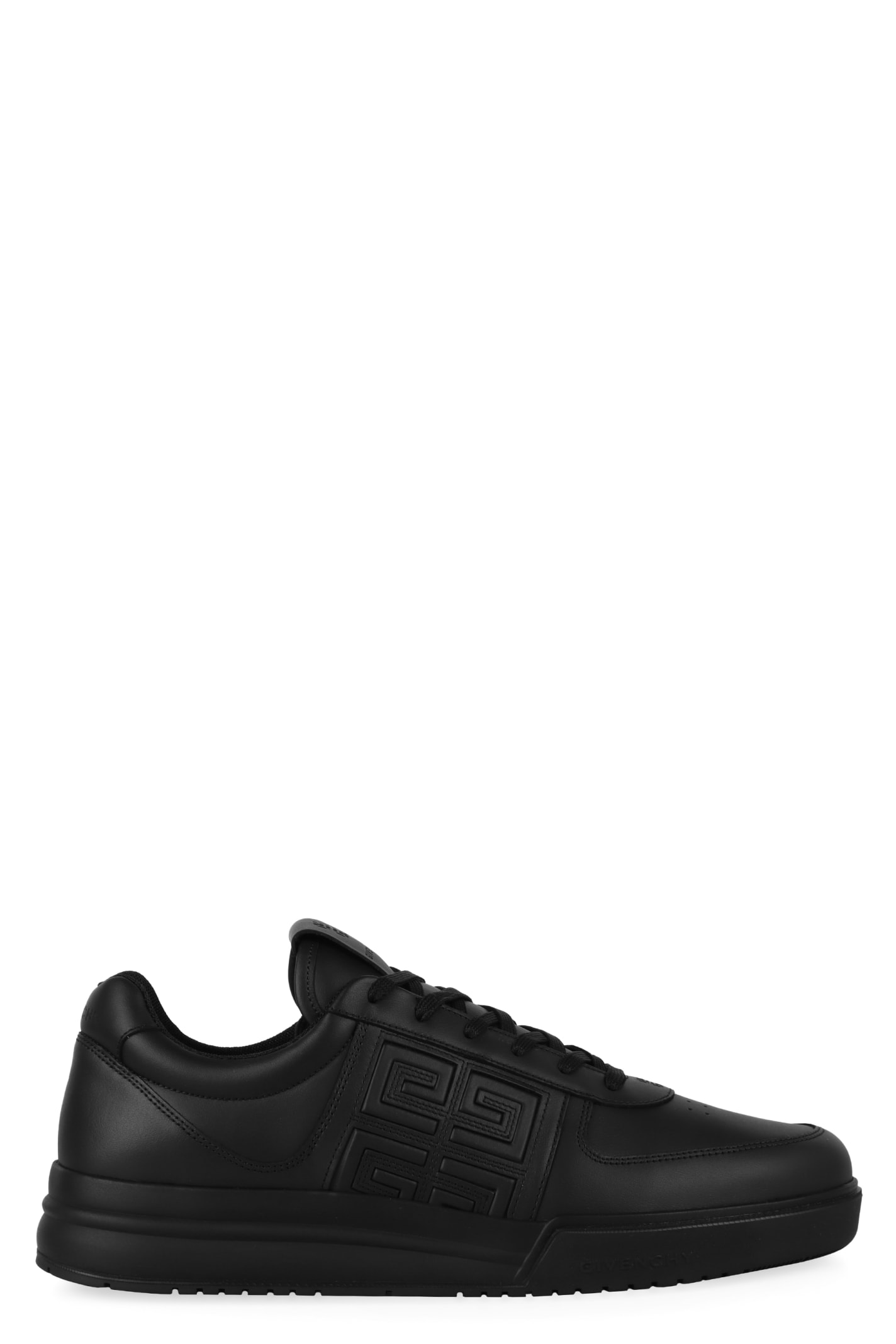 Shop Givenchy G4 Leather Low-top Sneakers In Black