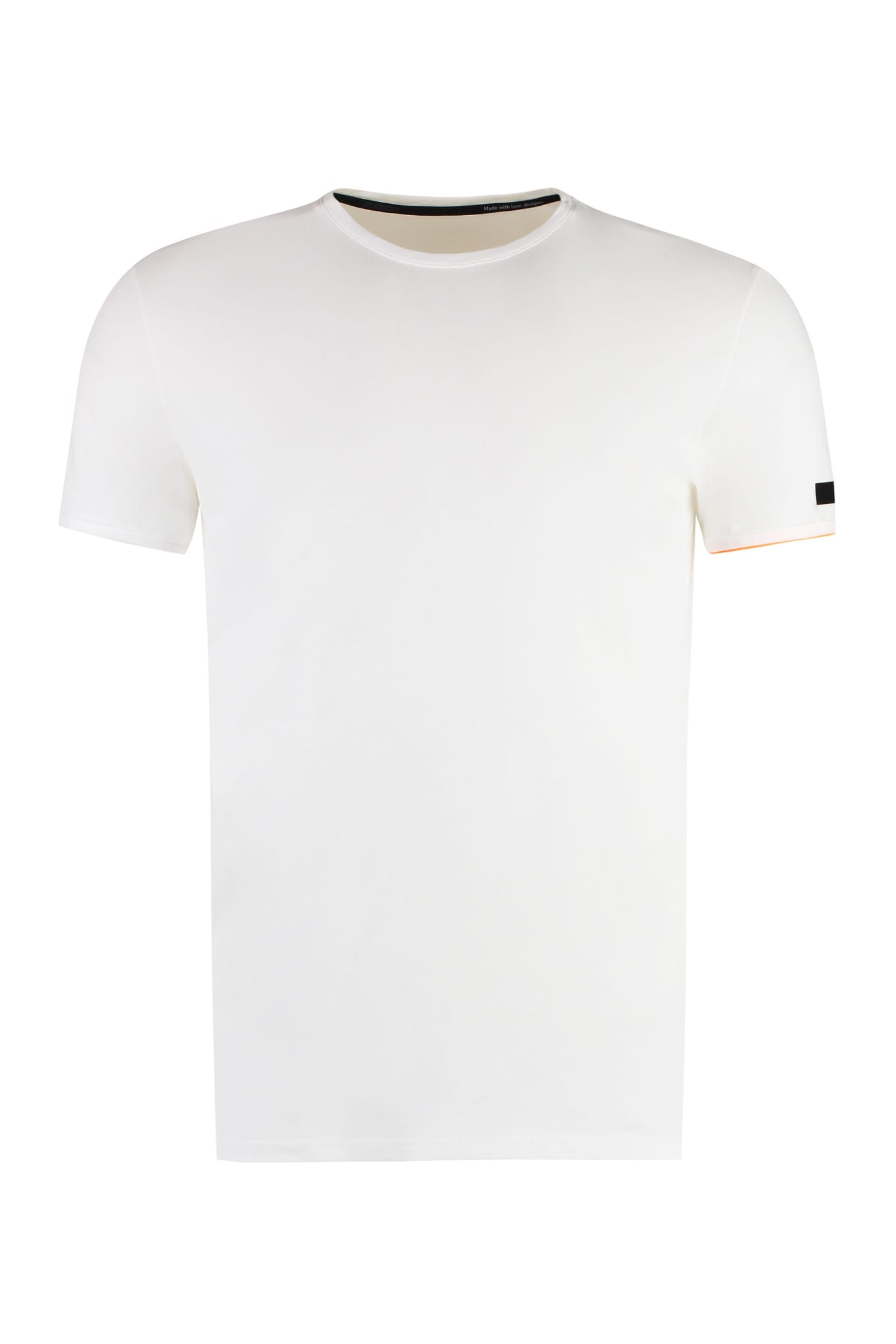 Shop Rrd - Roberto Ricci Design Cotton Blend T-shirt In White
