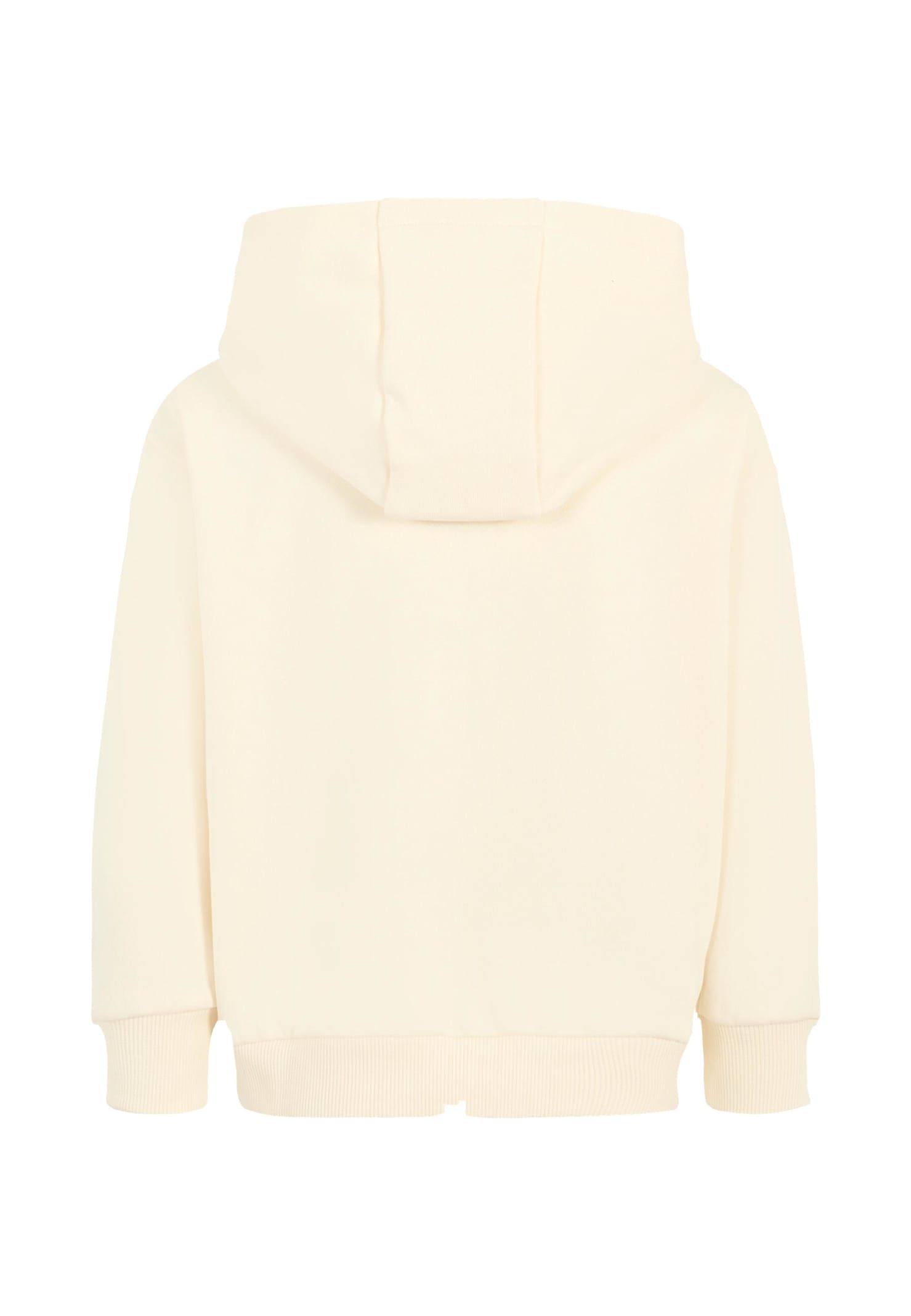 Kenzo Logo-print Zipped Hoodie In Neutral