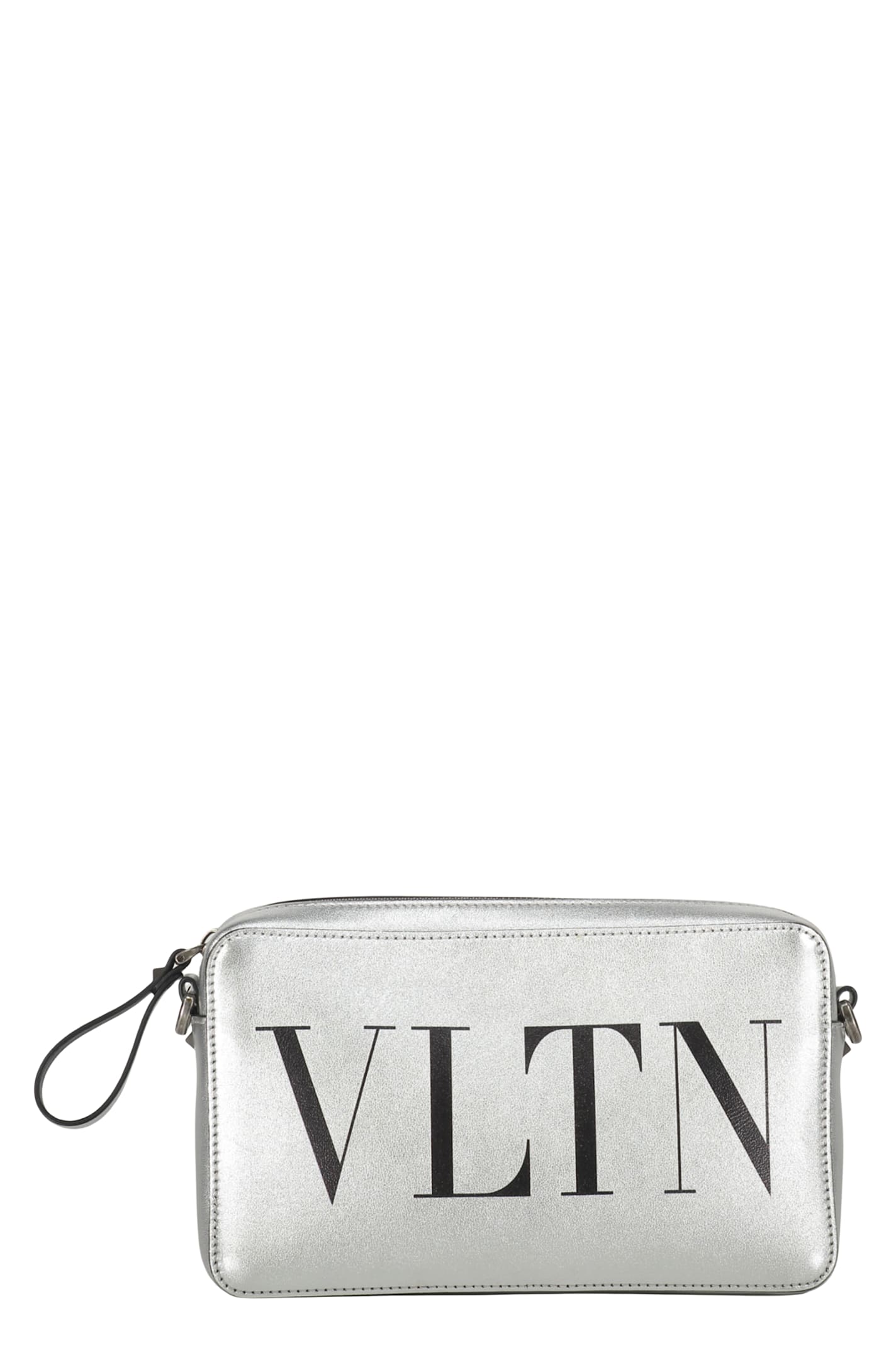 Valentino Crossbody Bag In Silver