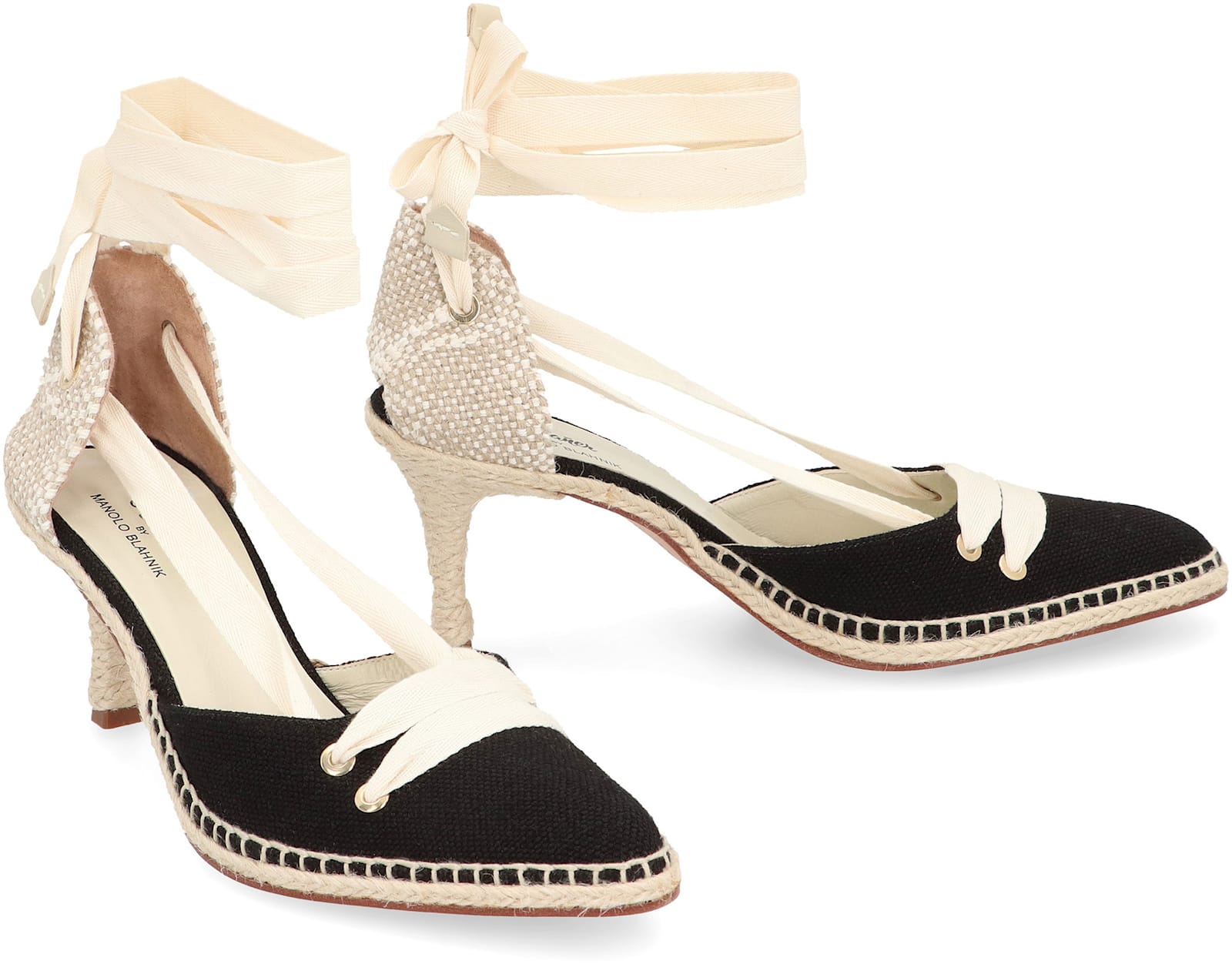 CASTAñER CASTANER X MANOLO BLAHNIK - CASTA CANVAS HEEL ESPADRILLES
