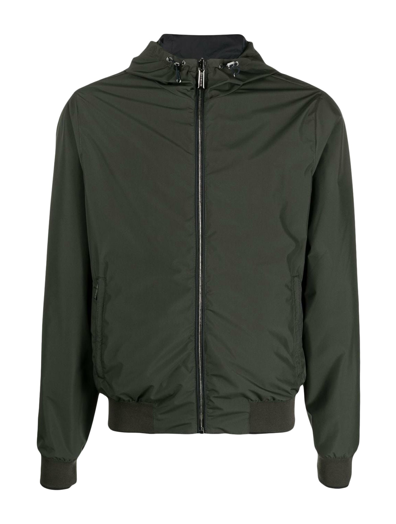 Moorer Reversible Hooded Jacket Denny In Forest