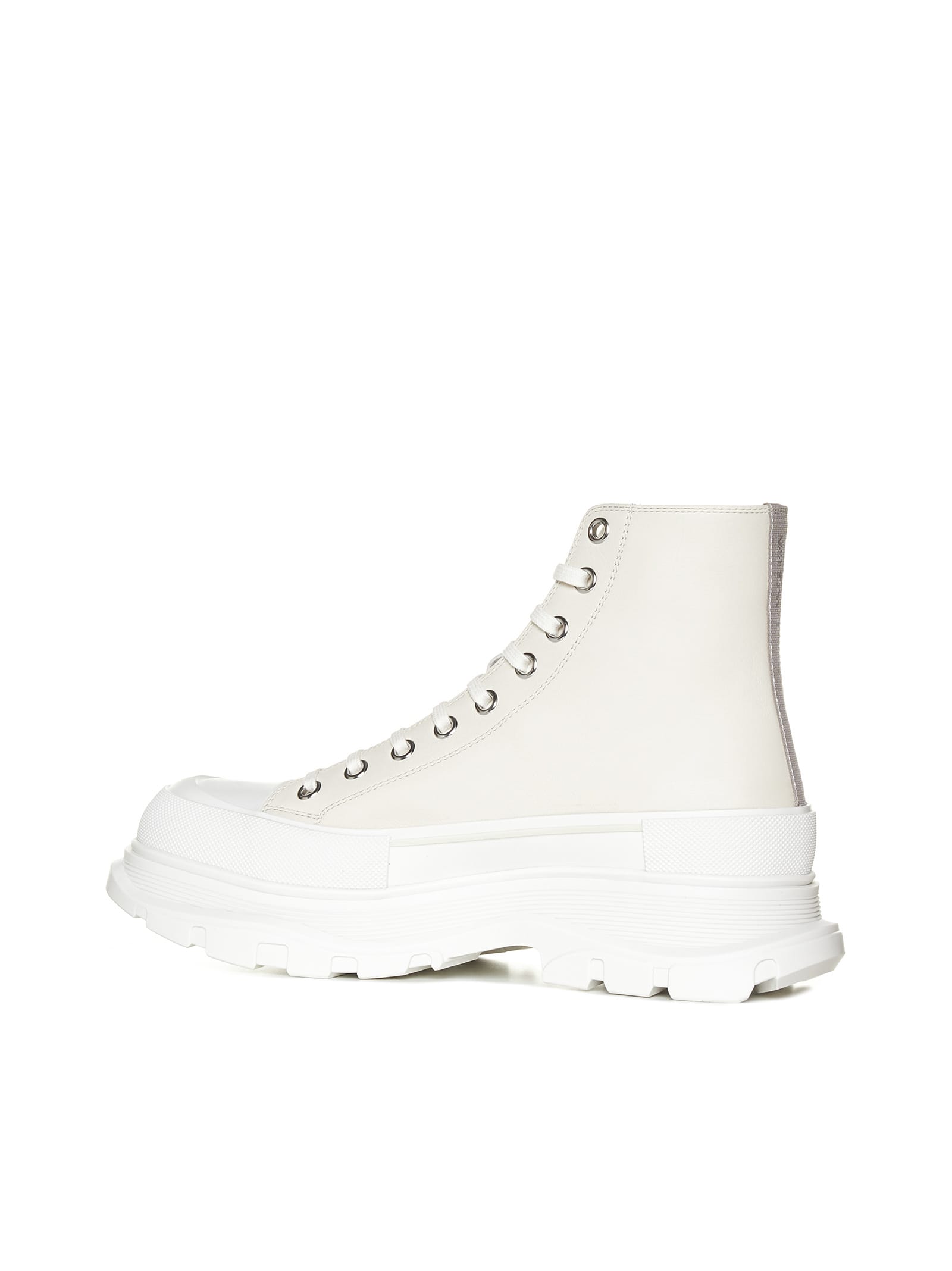 Alexander Mcqueen Boots In Vanil./of.w/va./sil