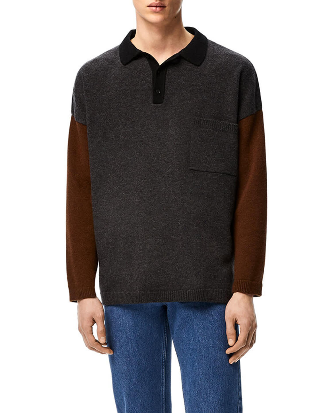 Loewe Polo Sweater In Wool And Cashmere