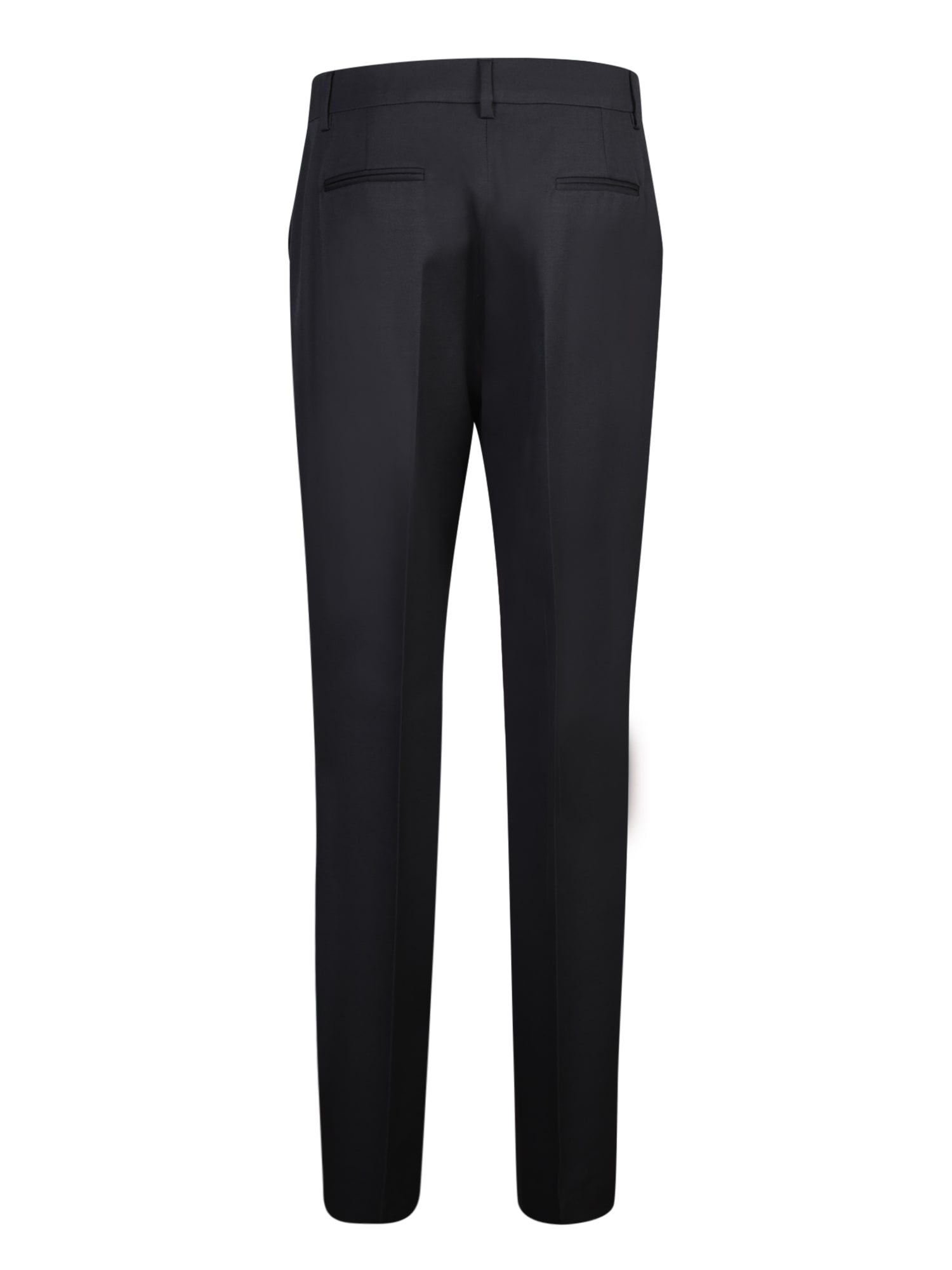 Moschino High-waist Plain Slim Trousers In A0555