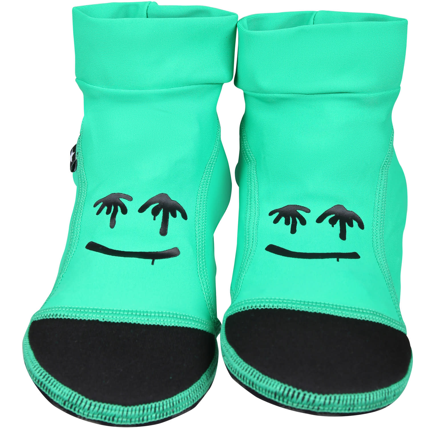 Shop Molo Green Socks For Kids With Smiley