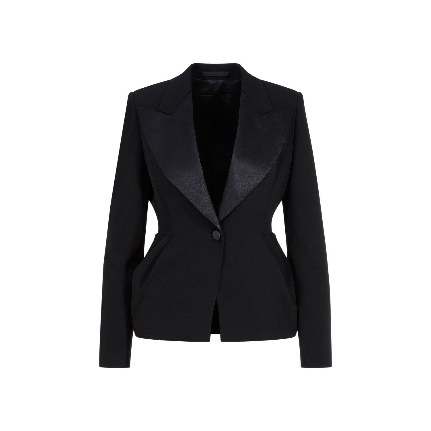 Buttoned Long-sleeved Blazer