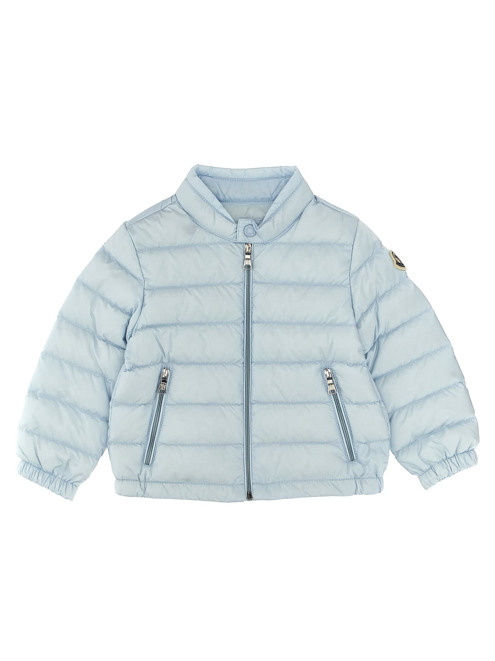 Moncler Babies' Acorus Down Jacket In Light Blue