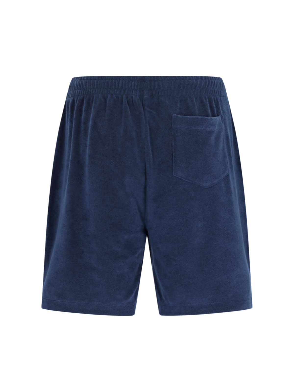 Shop Polo Ralph Lauren Terry Shorts In Blue