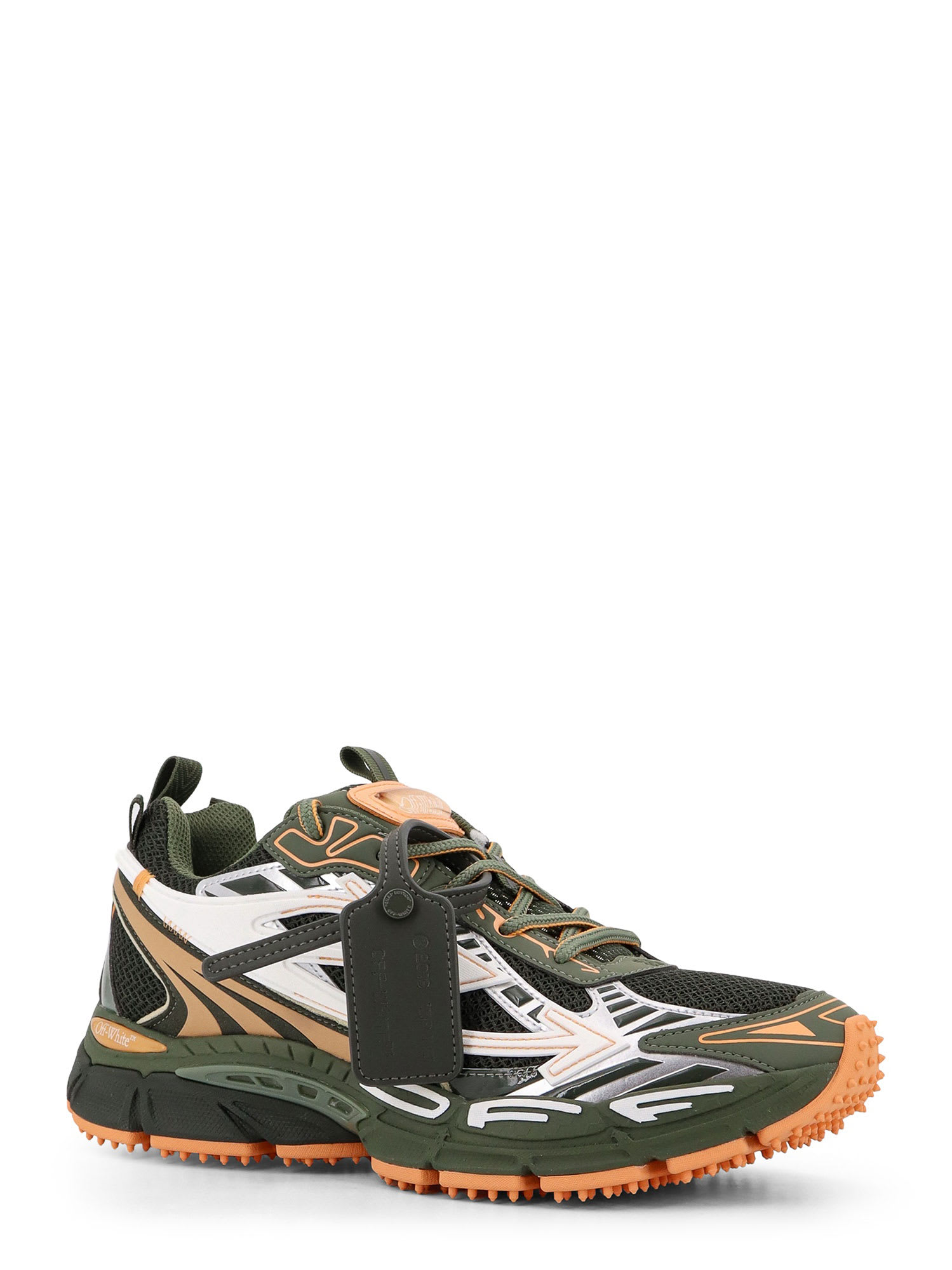 Shop Off-white Be Right Back Sneakers In Green - Peach