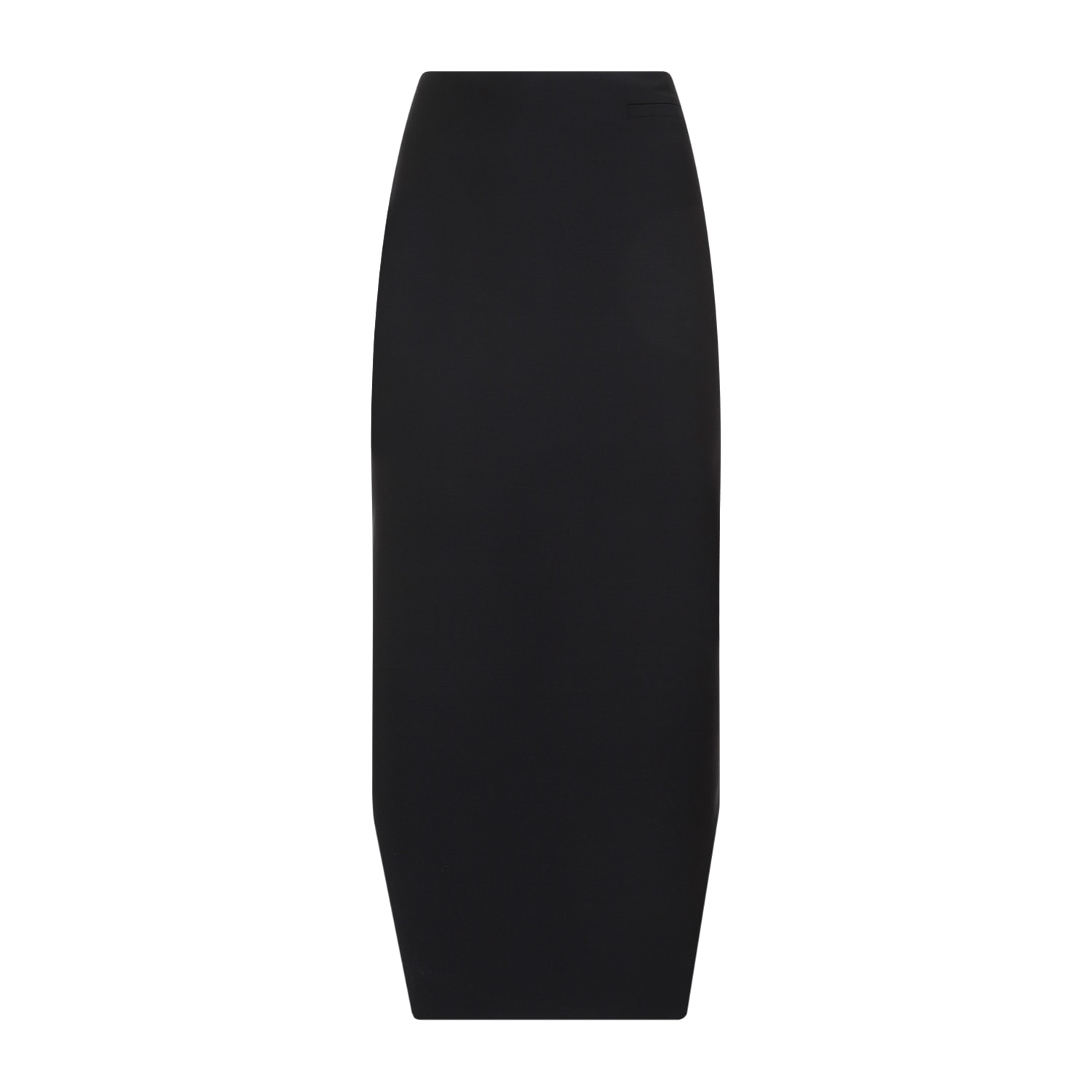 Shop Givenchy Front Kick Skirt In Black