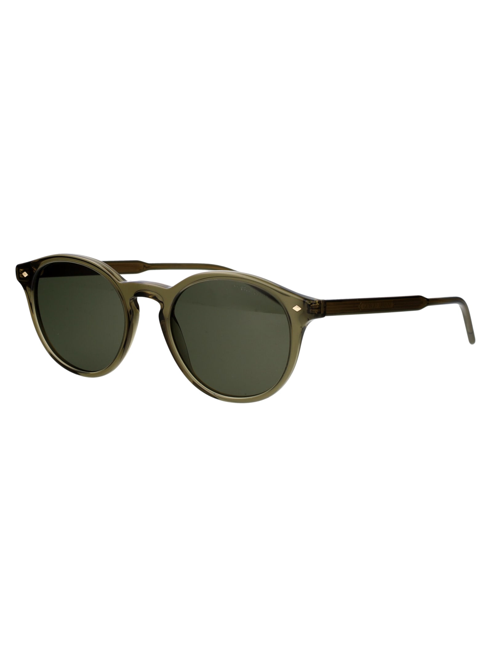 Shop Giorgio Armani 0ar8211 Sunglasses In 607452 Transparent Green