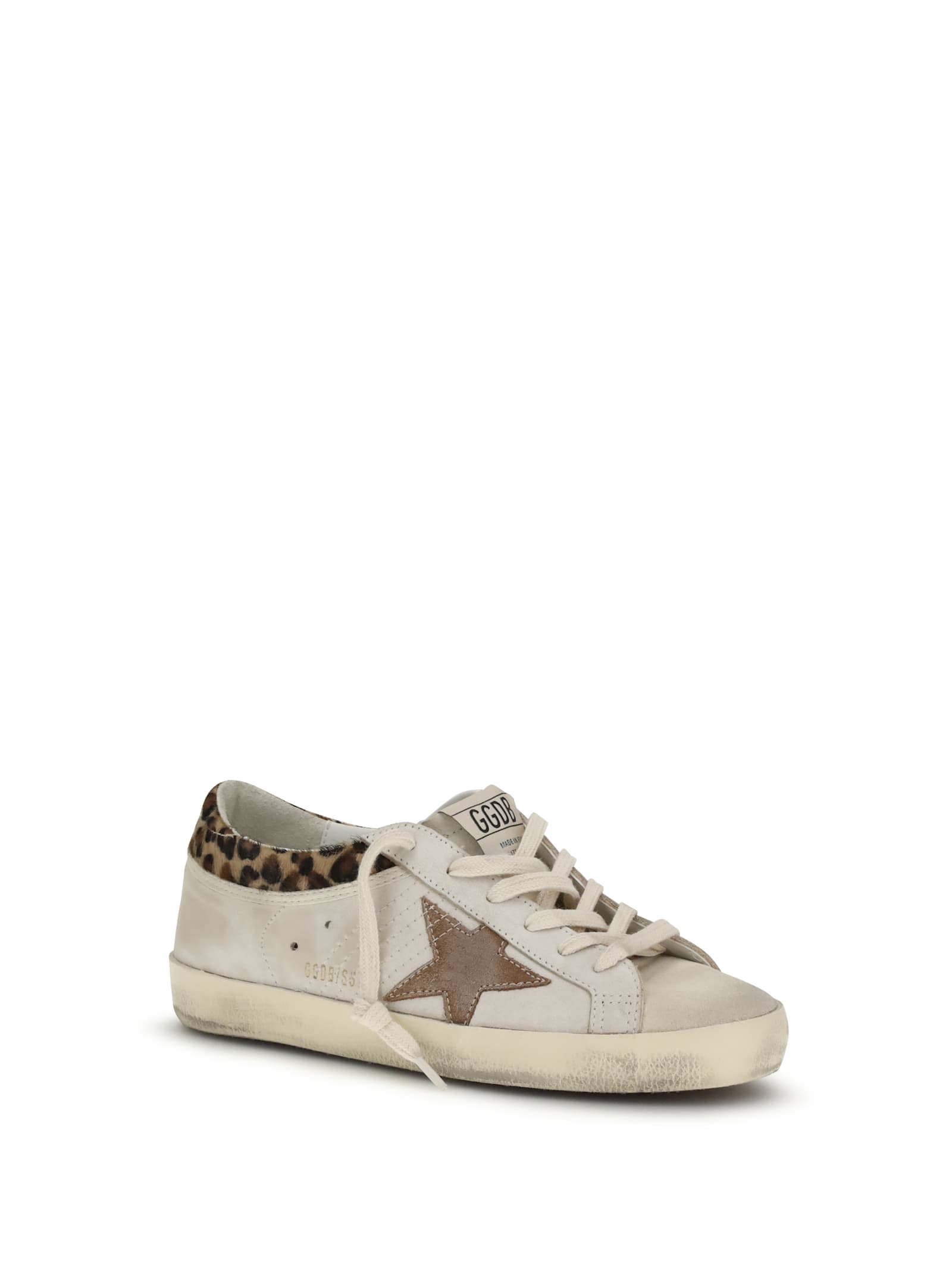 Golden Goose Super Star Sneakers Leopard-print Pony Skin In Multi