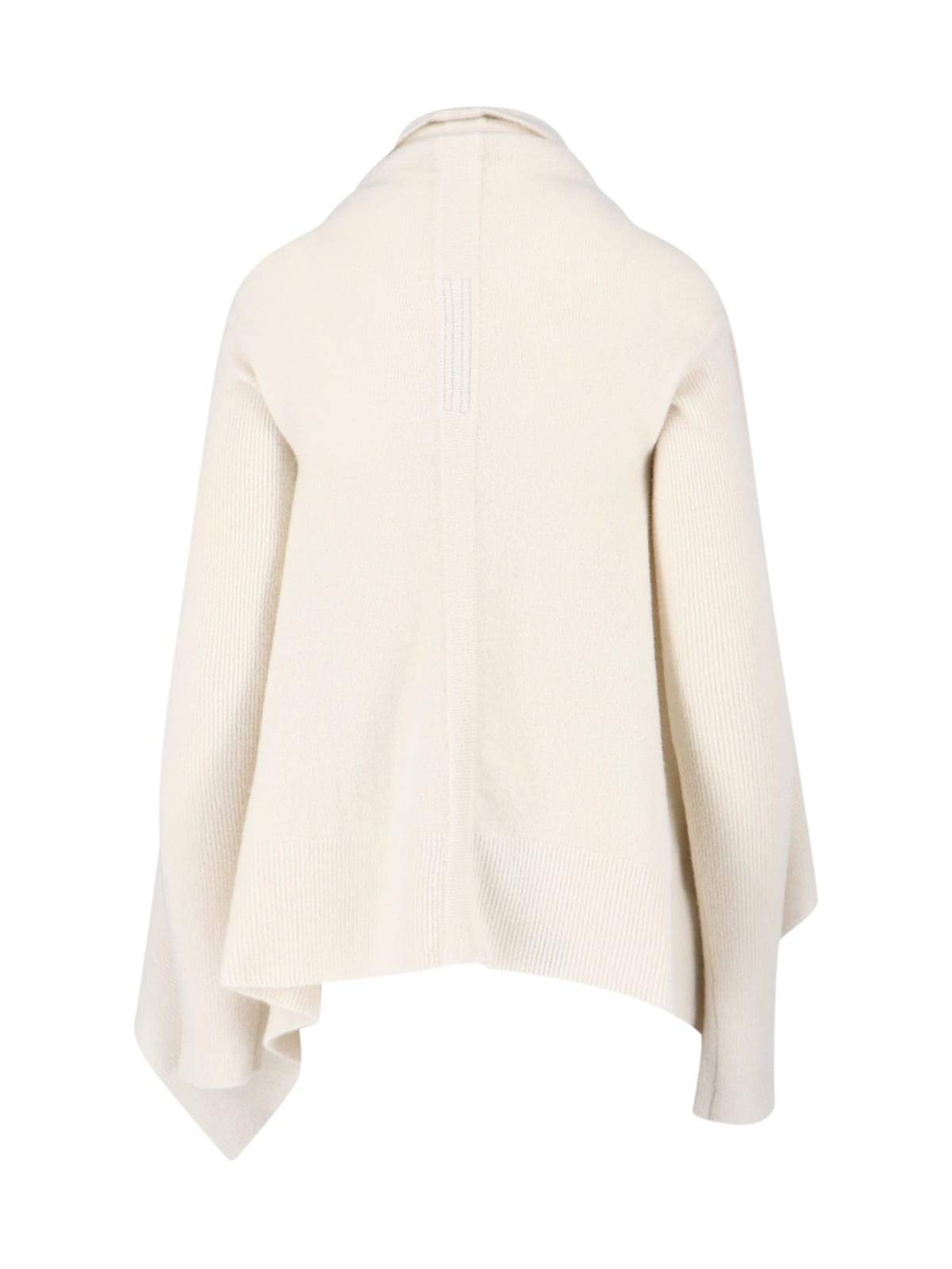 Rick Owens Draped Cardigan In White