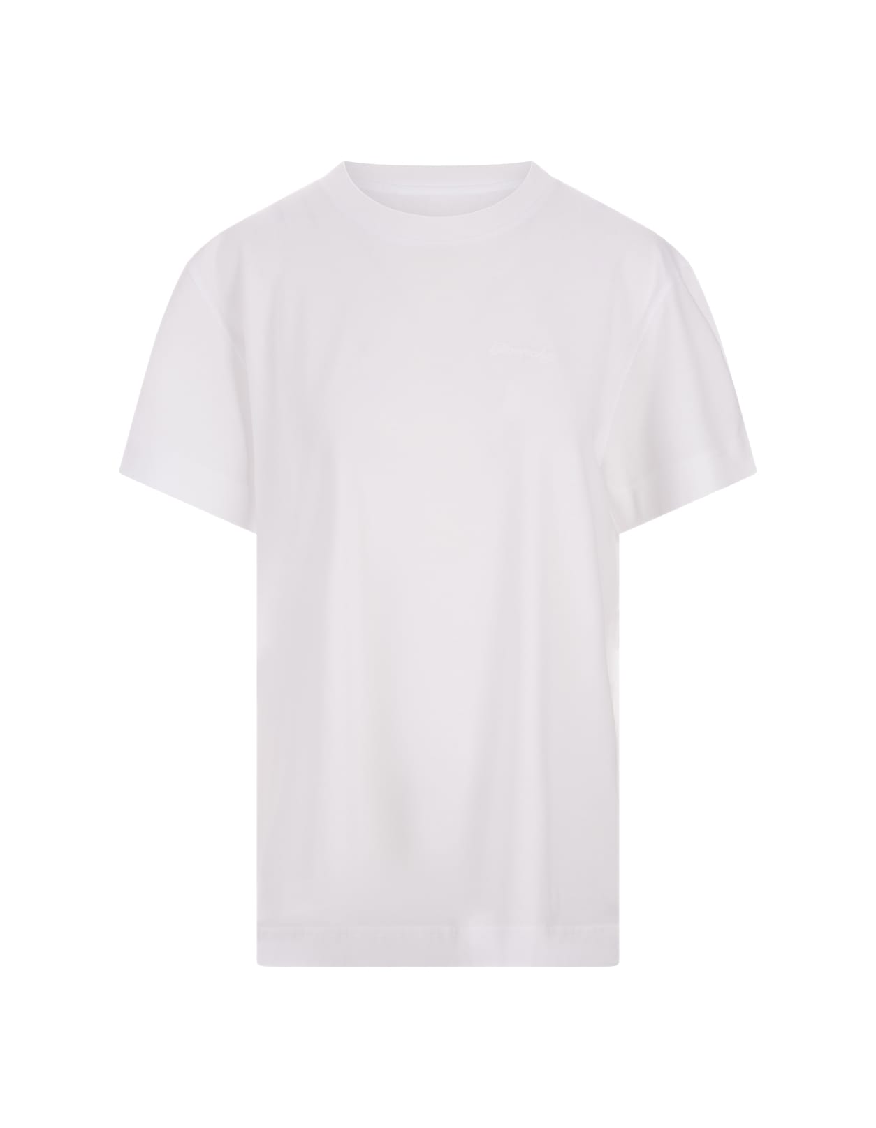 Shop Givenchy White T-shirt With Tonal Logo