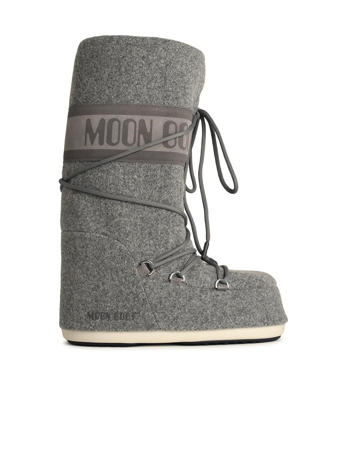 MOON BOOT MOON BOOT ICON IN GREY FABRIC 