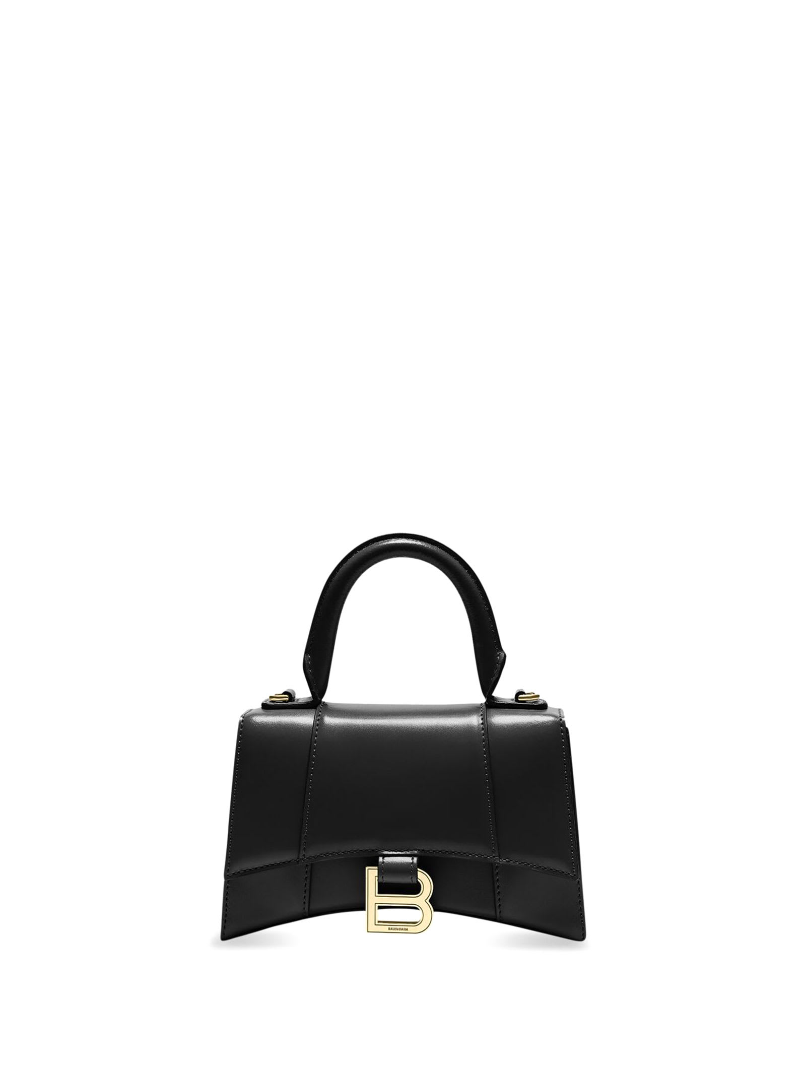 Balenciaga Hourglass Handbag In Shiny Leather