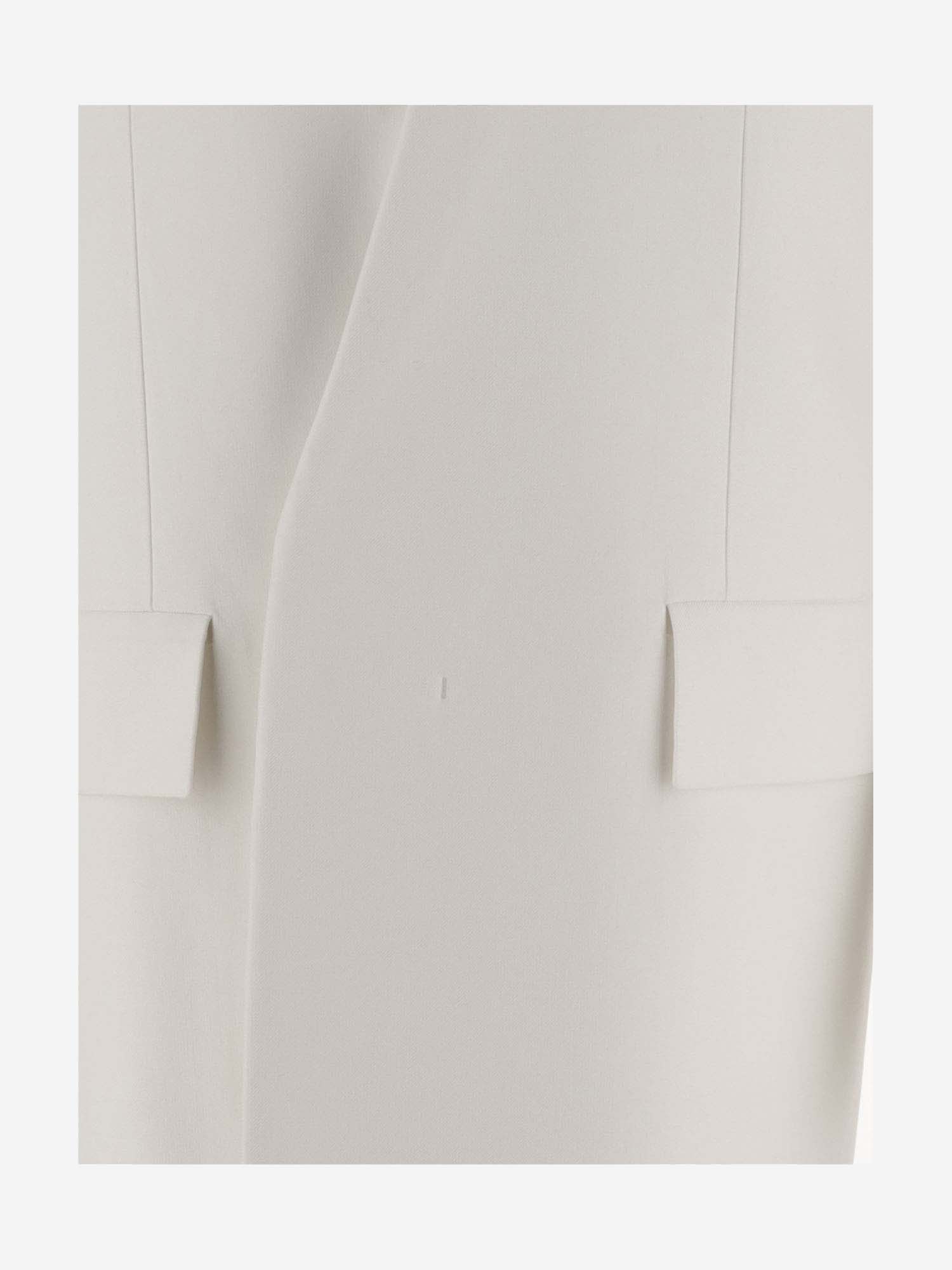 Shop Jil Sander Cotton Stretch Oversized Vest In White
