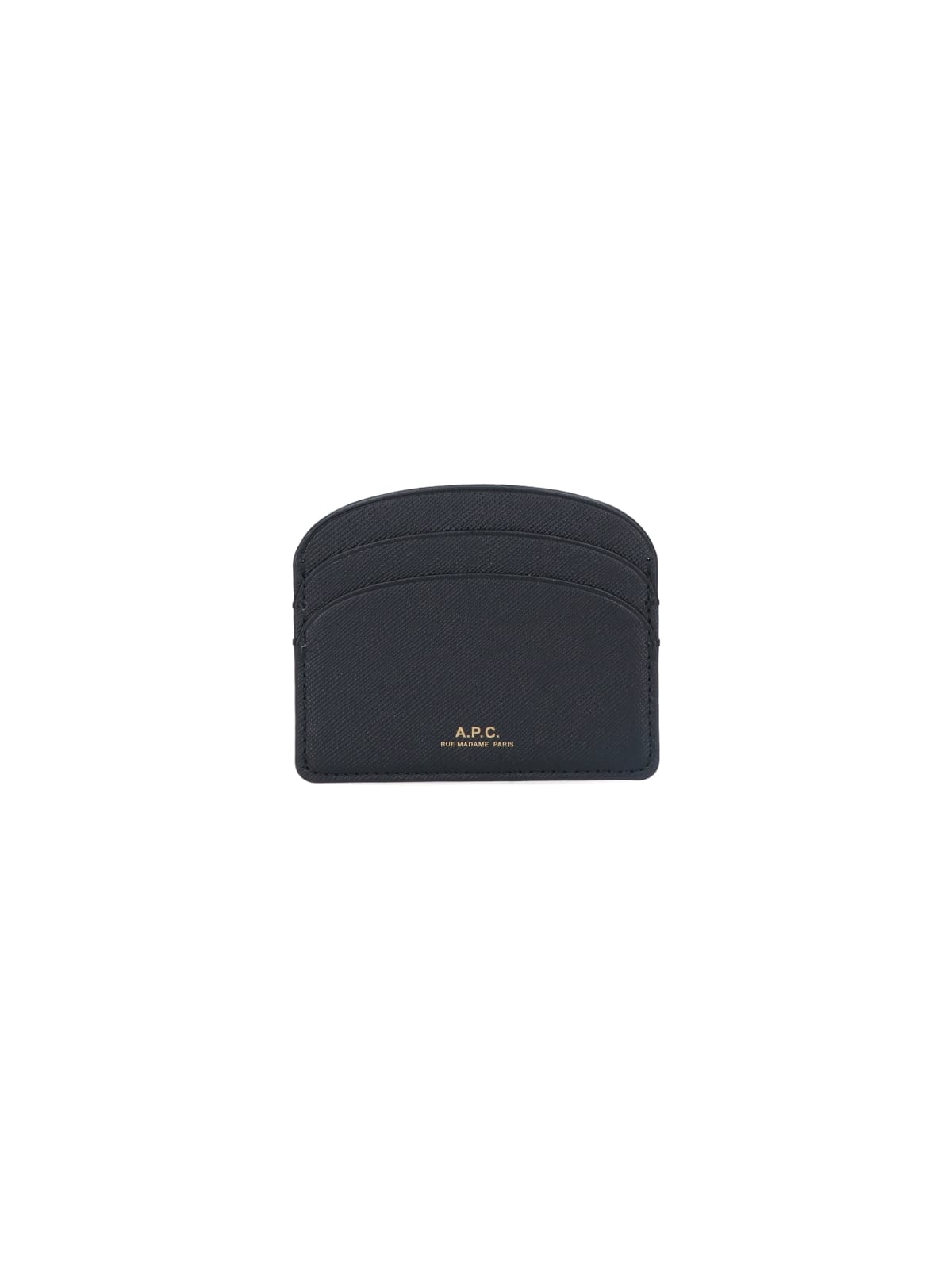 Shop Apc Demi-lune Card Holder In Black