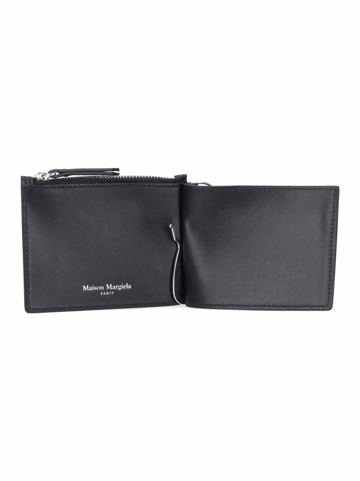 Maison Margiela Money Clip Wallet In Black