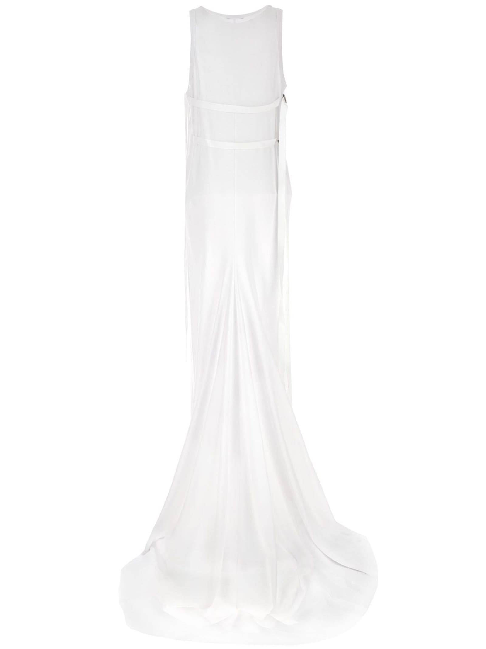 Shop Ann Demeulemeester X-long Dress In White