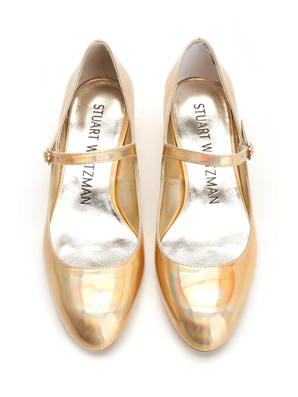 Shop Stuart Weitzman Mary Jane Vivienne In Silver