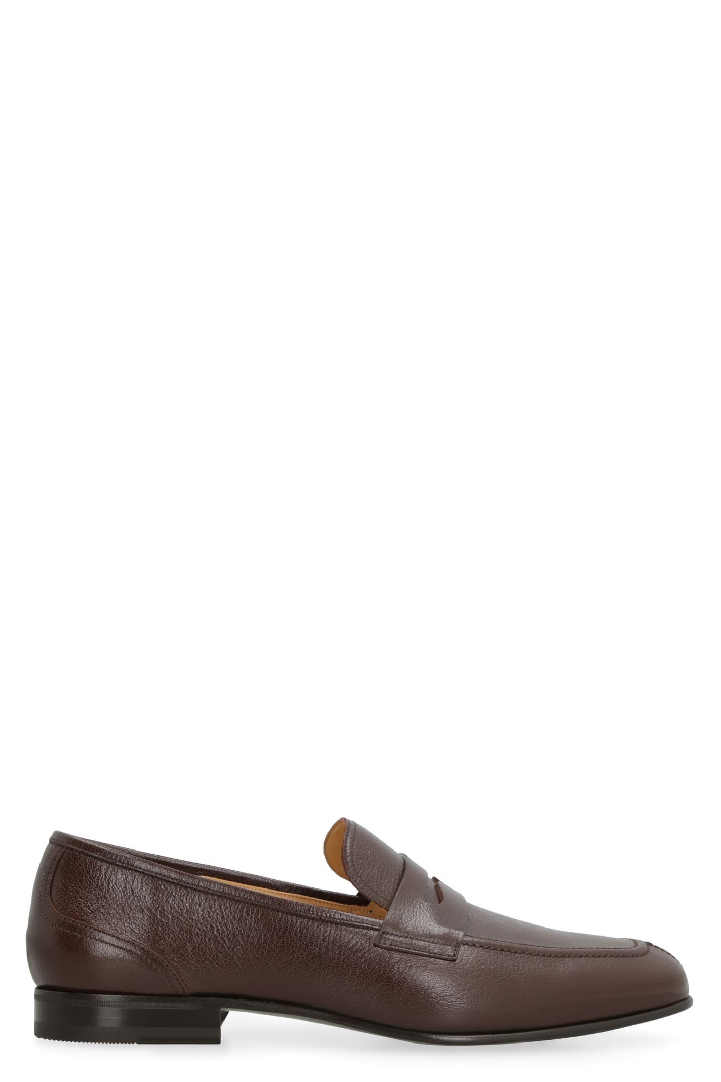 BALLY SAIX LEATHER LOAFERS