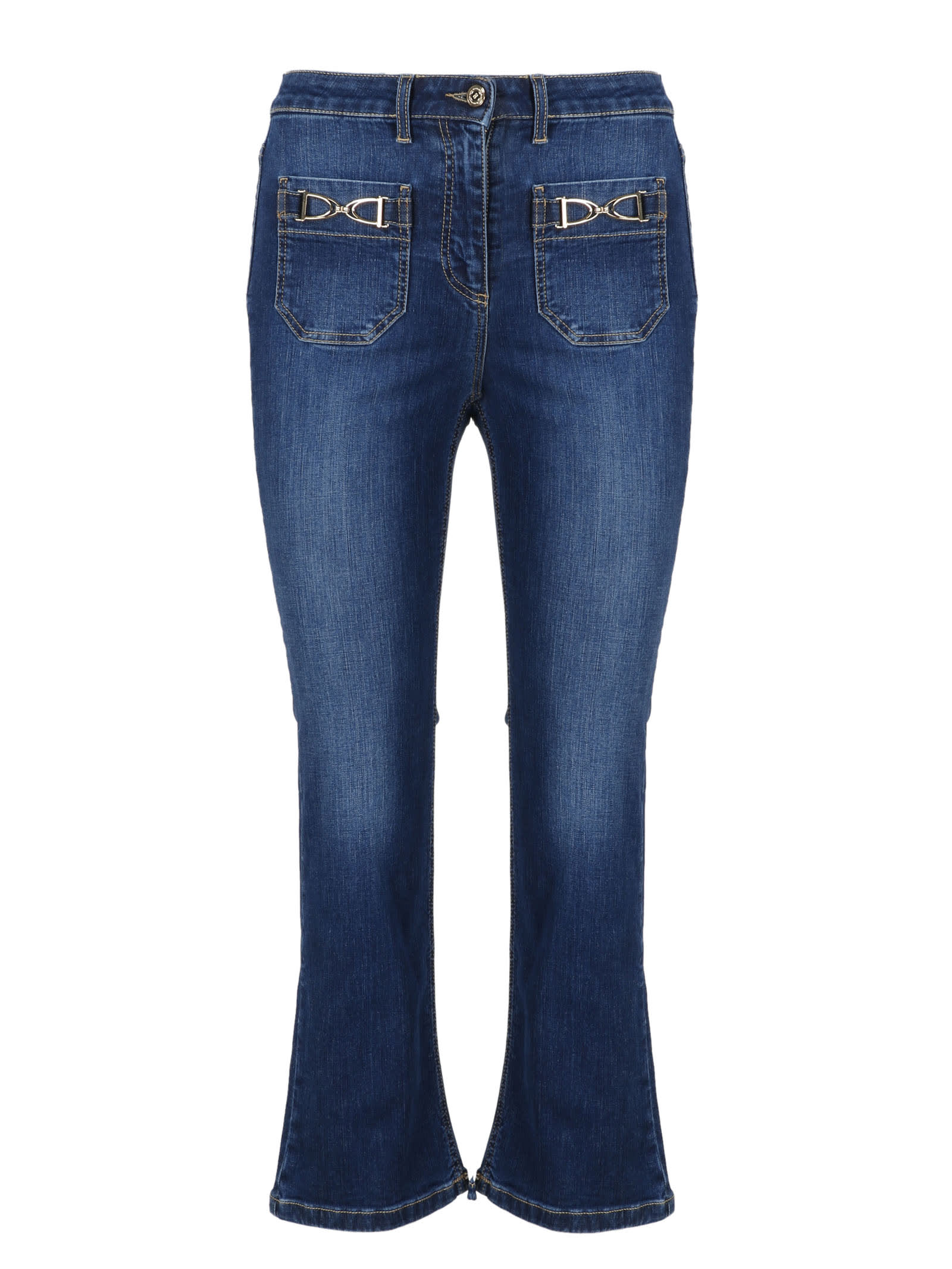 Elisabetta Franchi Clamp Pockets Jeans