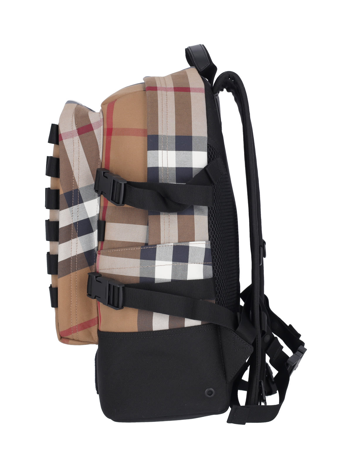 Shop Burberry Vintage Check Backpack In Brown