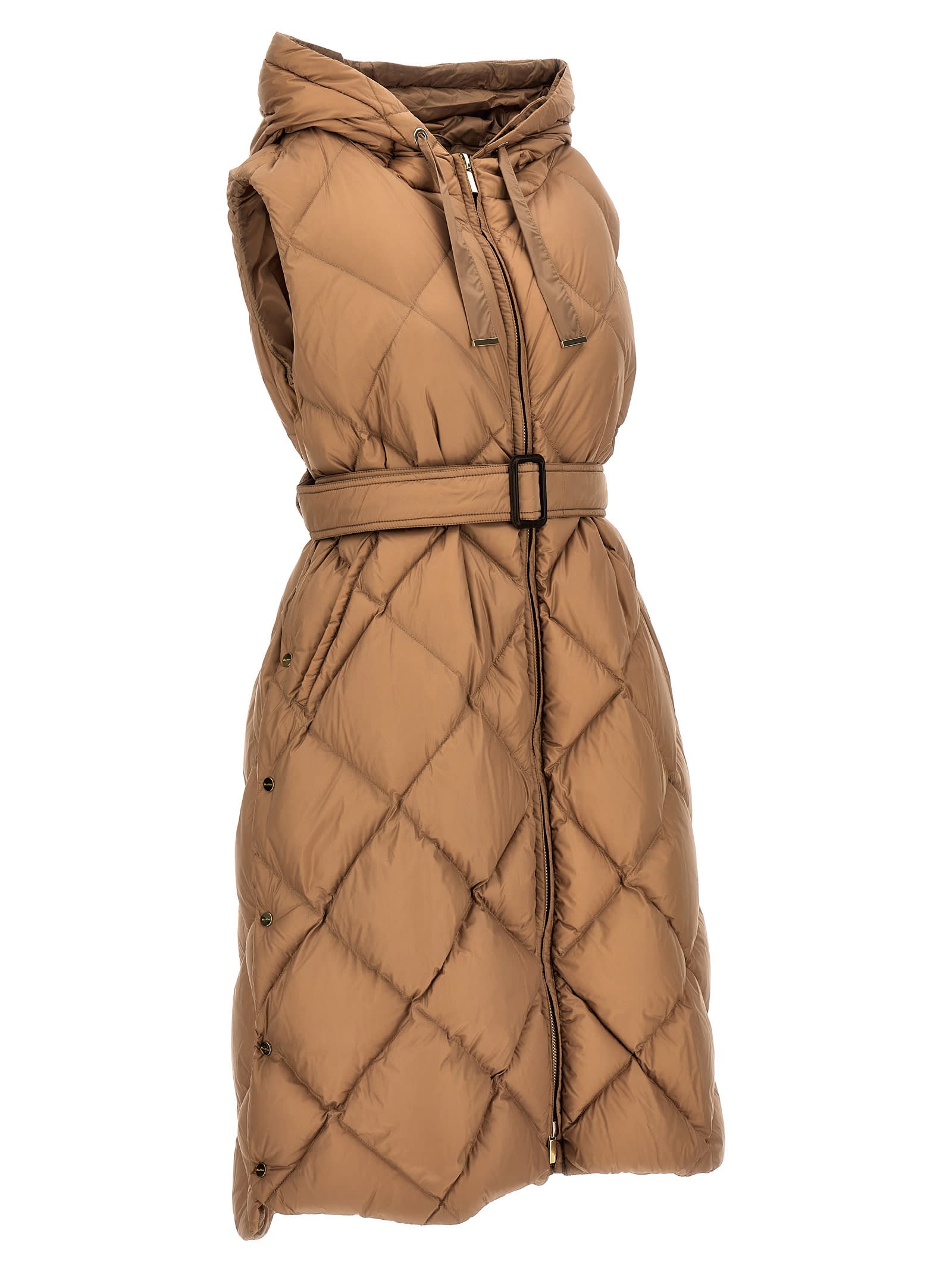 Max Mara The Cube Tregil Vest In Brown