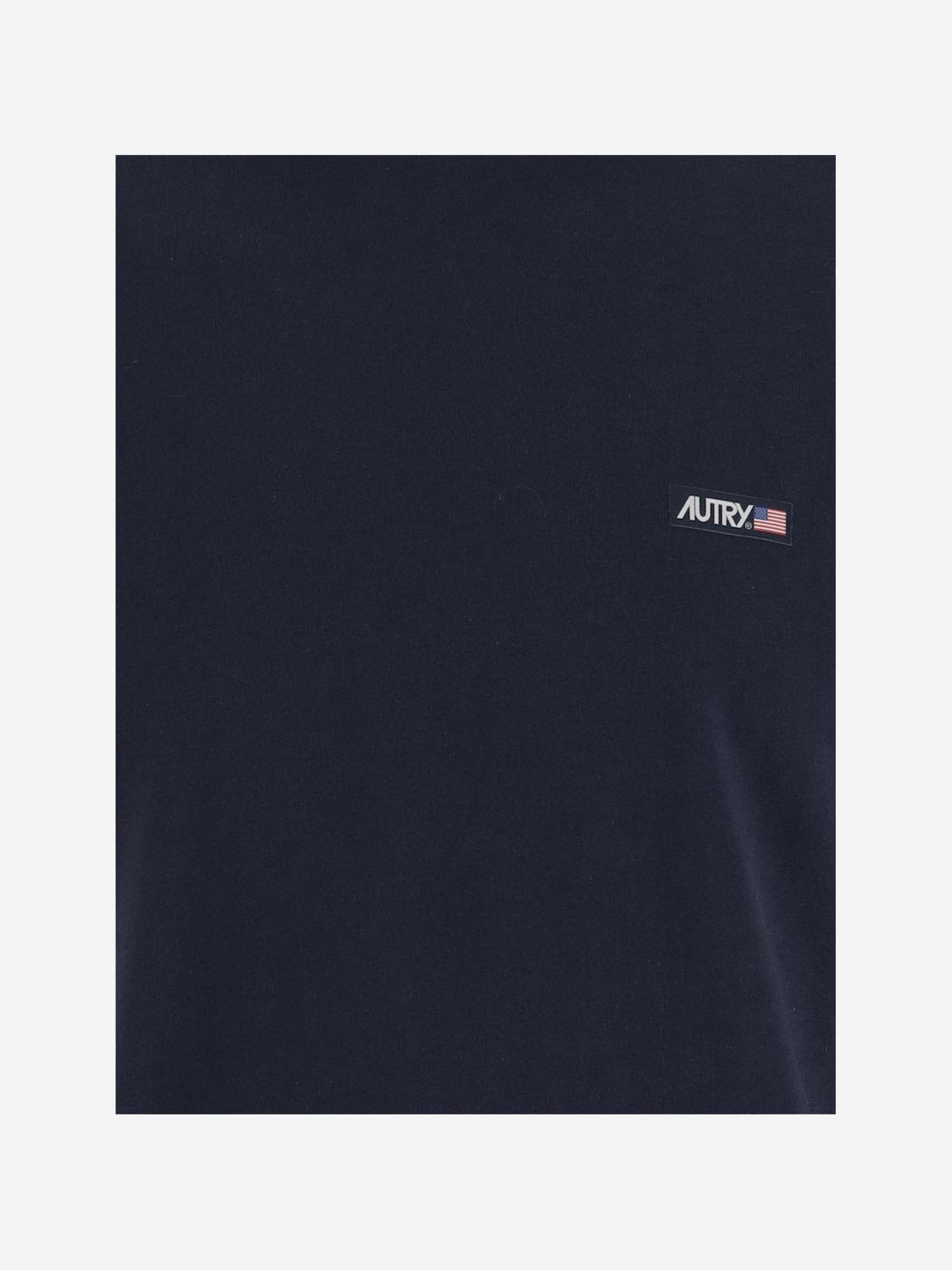 Shop Autry Logo Patched Regular T-shirt In Apparel Blue