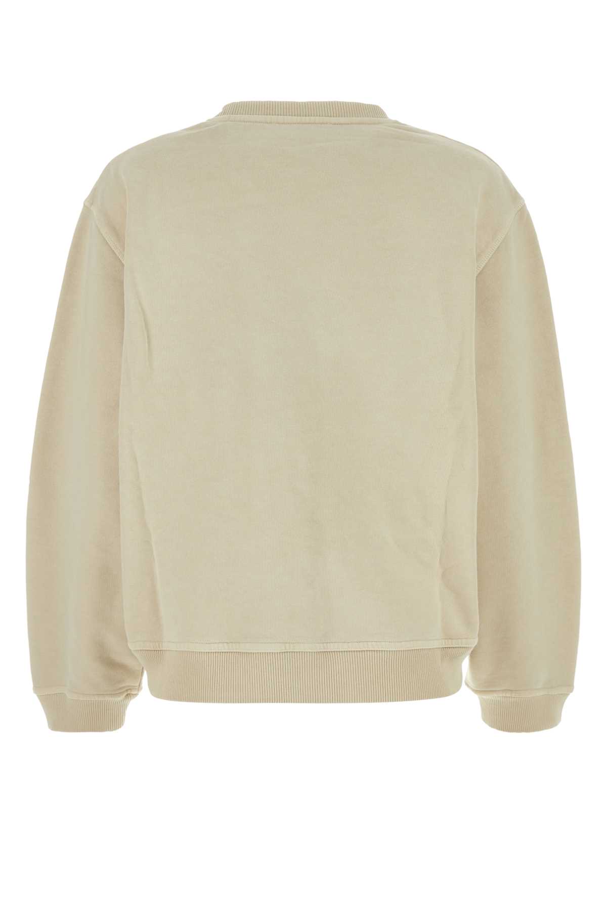 Shop Nanushka Sand Cotton Sweatshirt In Shell