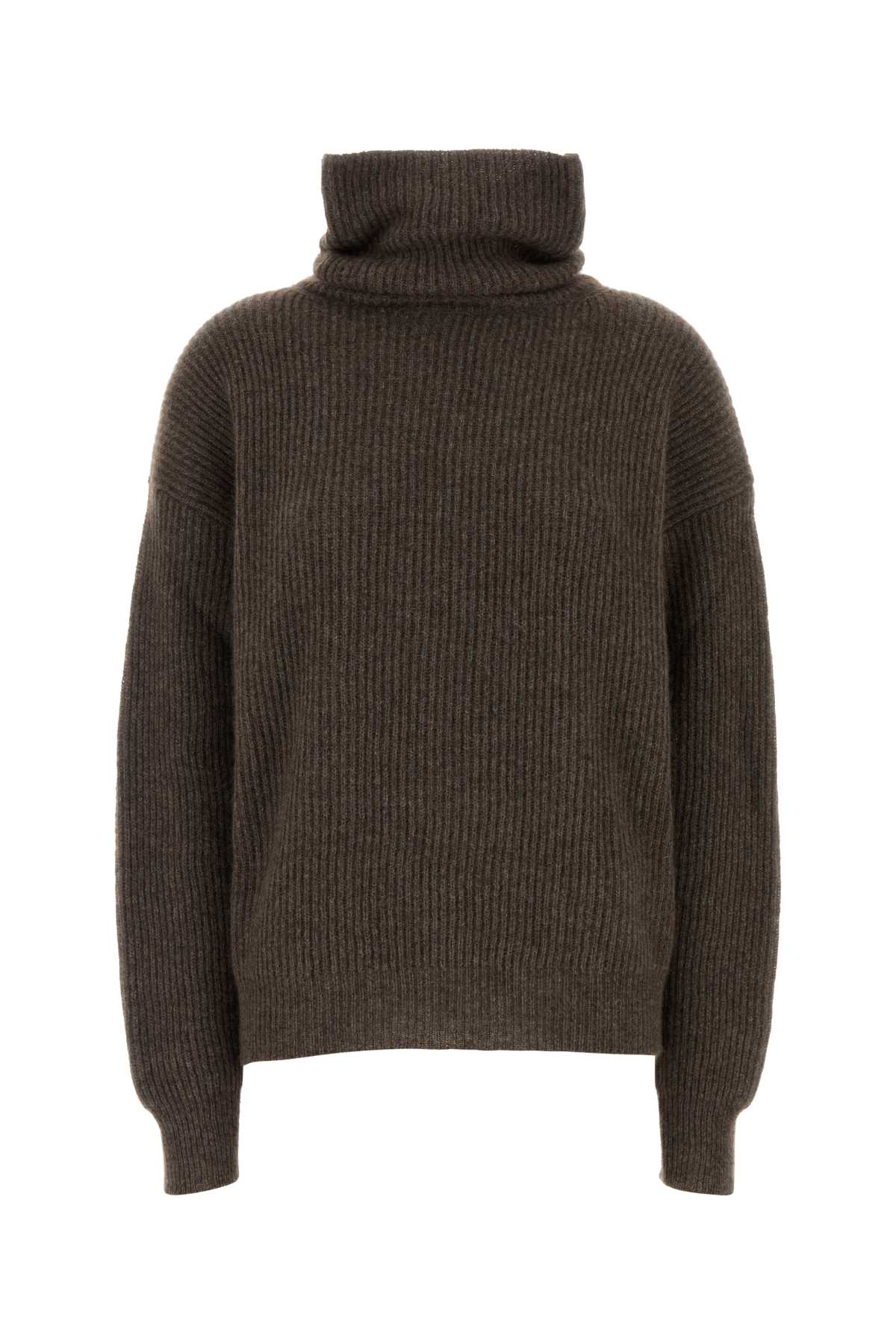 Uma Wang Brown Wool Raccoon Sweater