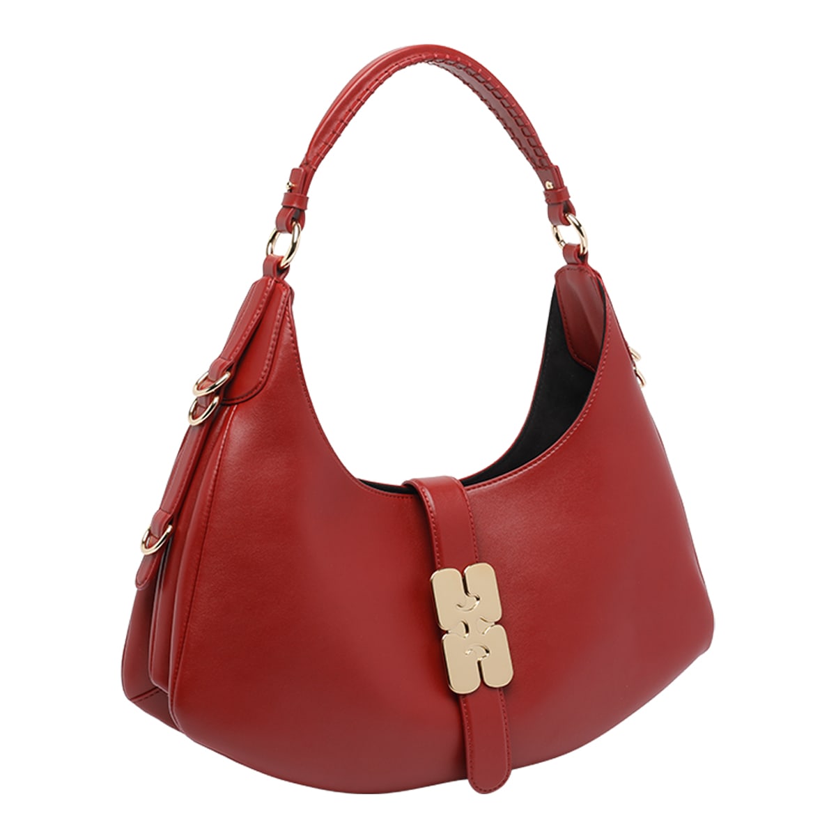 Ganni Small Kat Shoulder Bag In Red
