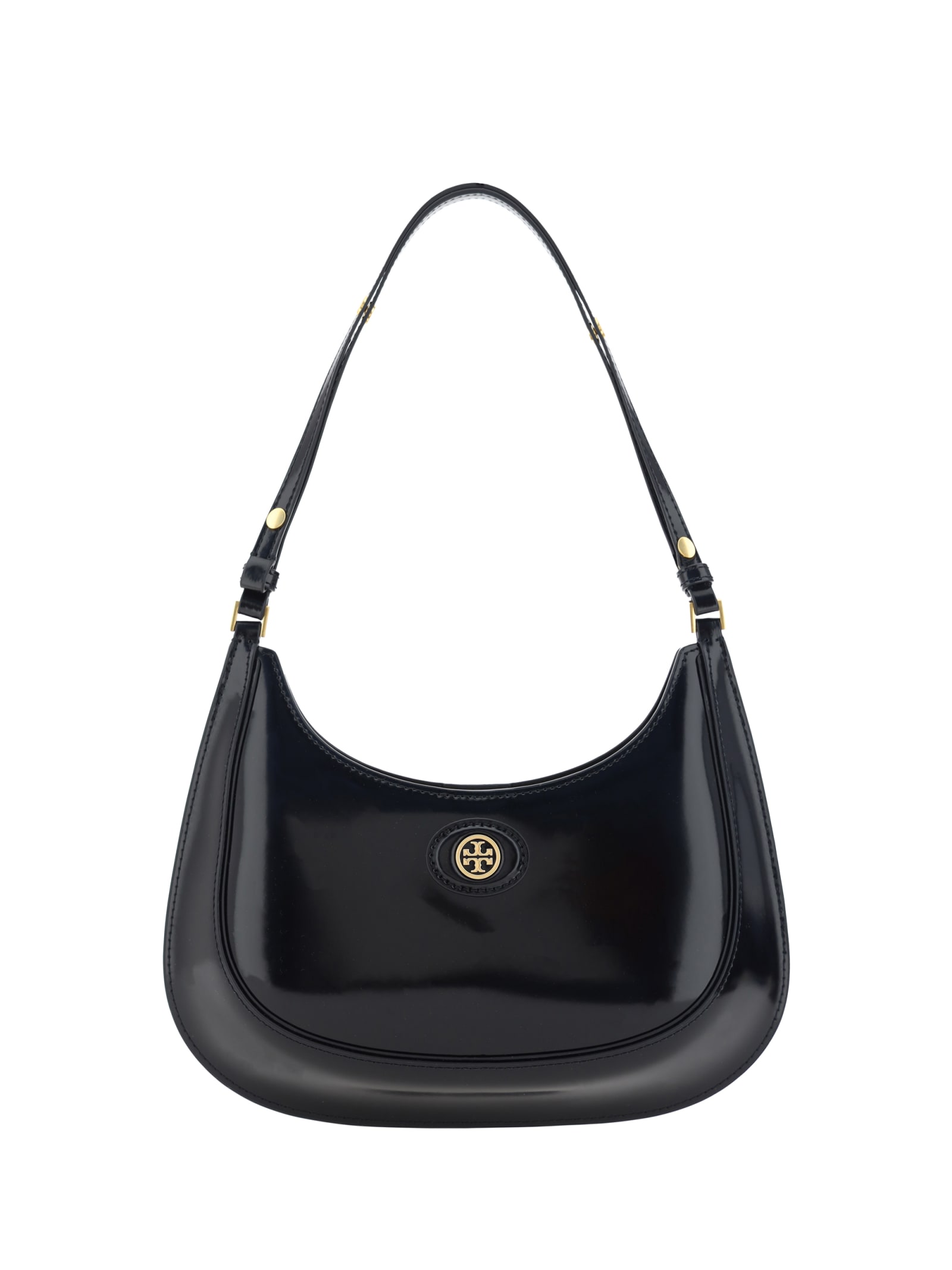 Shop Tory Burch Robinson Shoulder Bag In Black 001