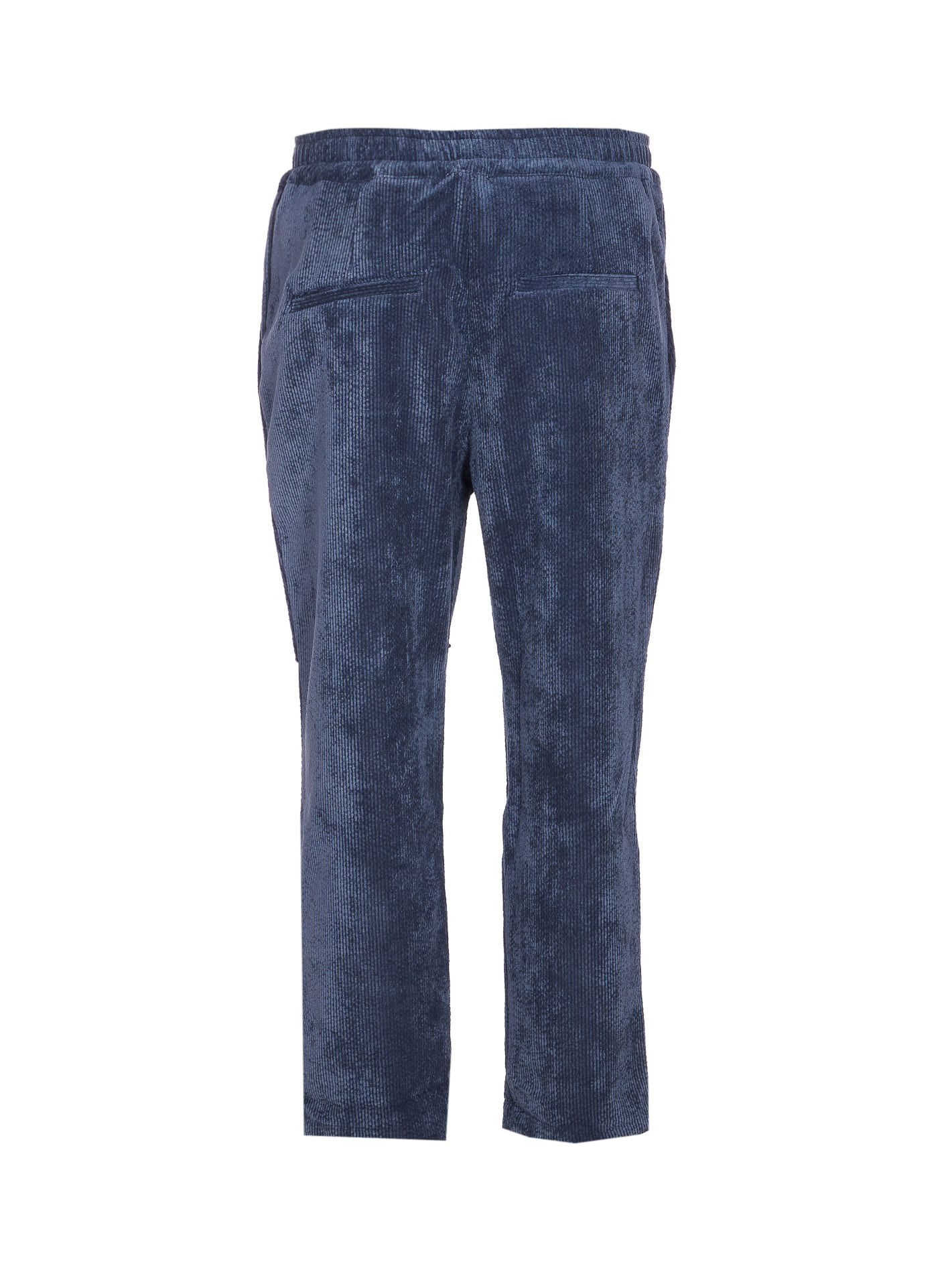Family First Elastic-waist Corduroy Trousers In Brown