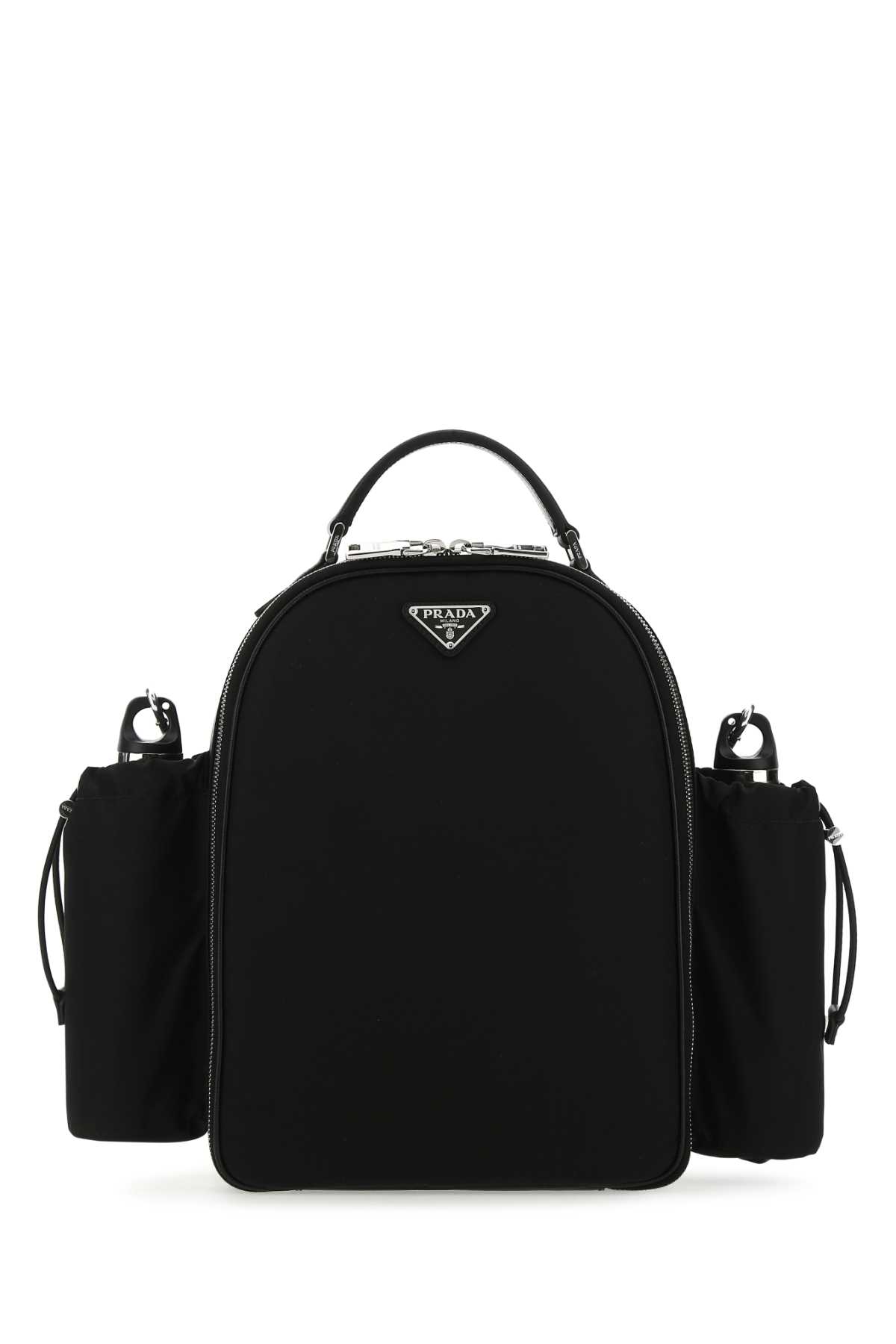 Shop Prada Black Re-nylon Picnic Backpack In F0002