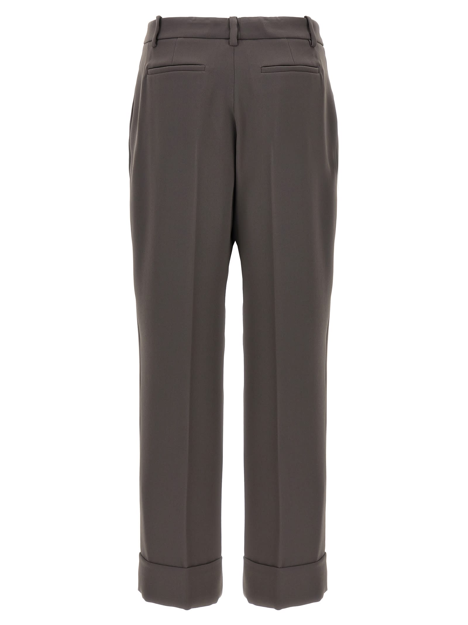 Shop P.a.r.o.s.h Poker24 Trousers In Gray