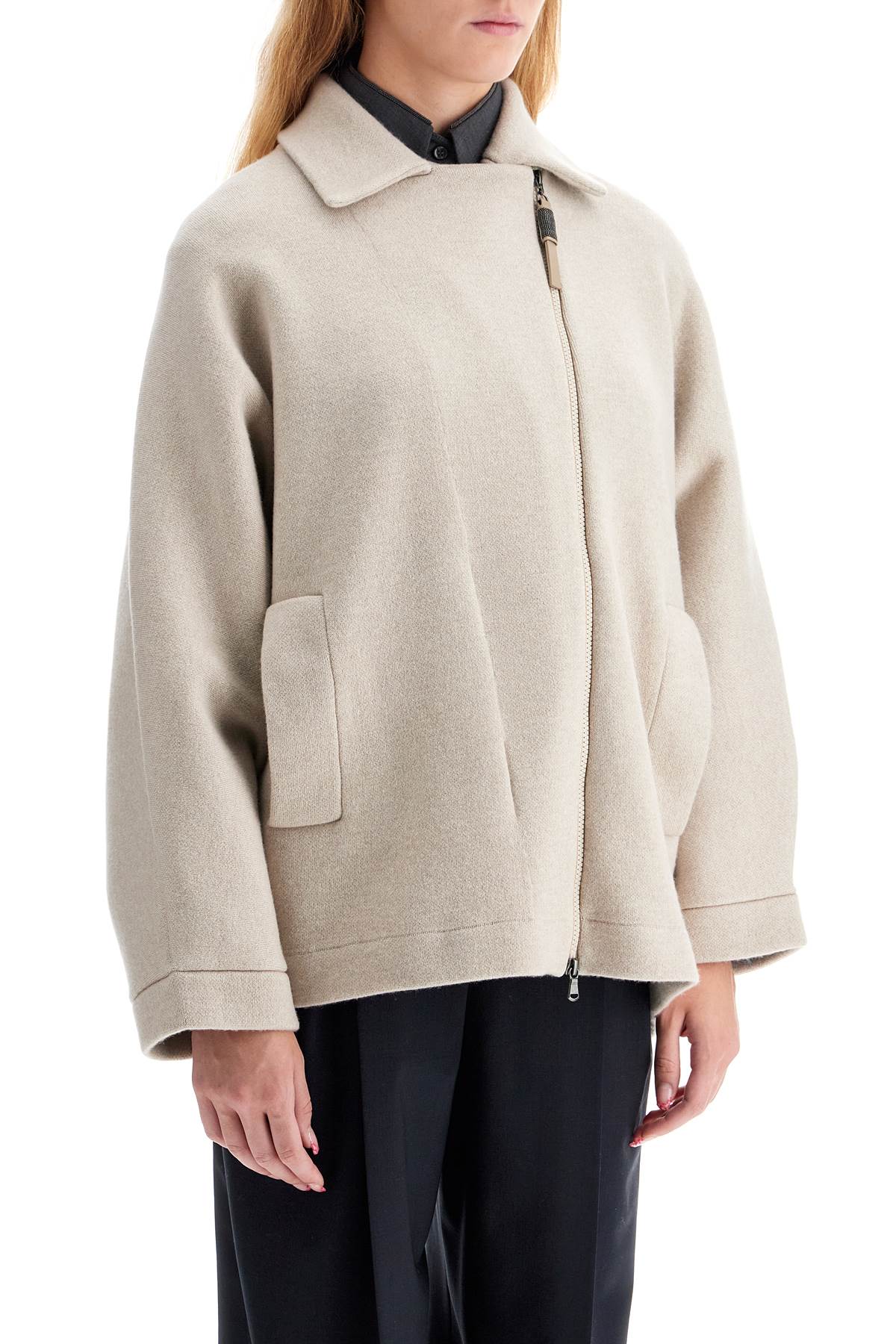 Shop Brunello Cucinelli Oversized Cashmere Card In Beige