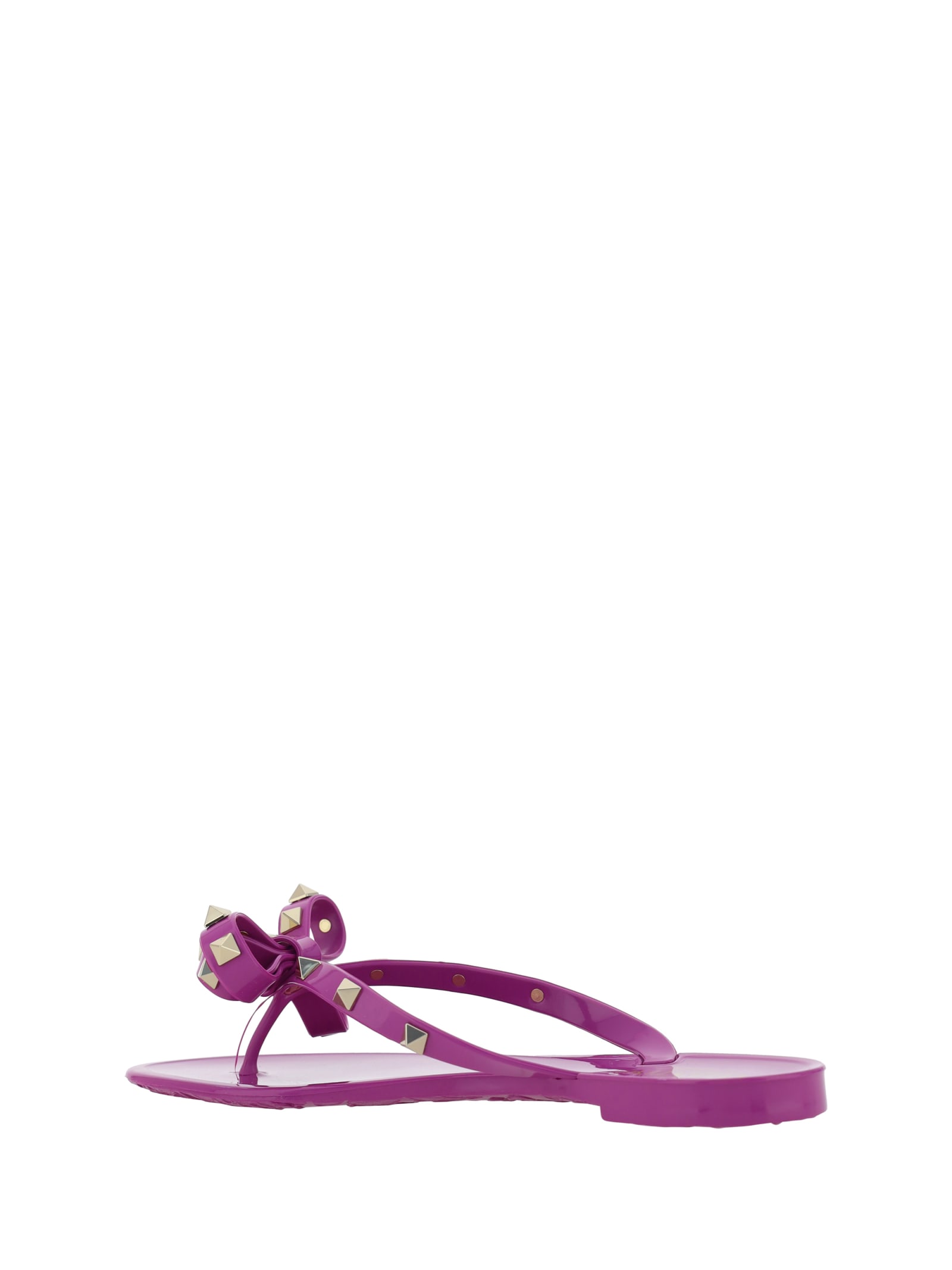 Shop Valentino Garavani Summer Pool Sandals In Vivid Violet