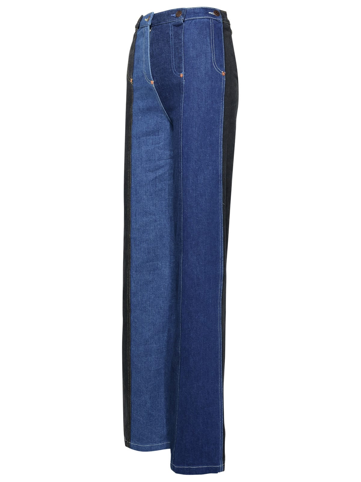 Shop M05ch1n0 Jeans Blue Cotton Jeans