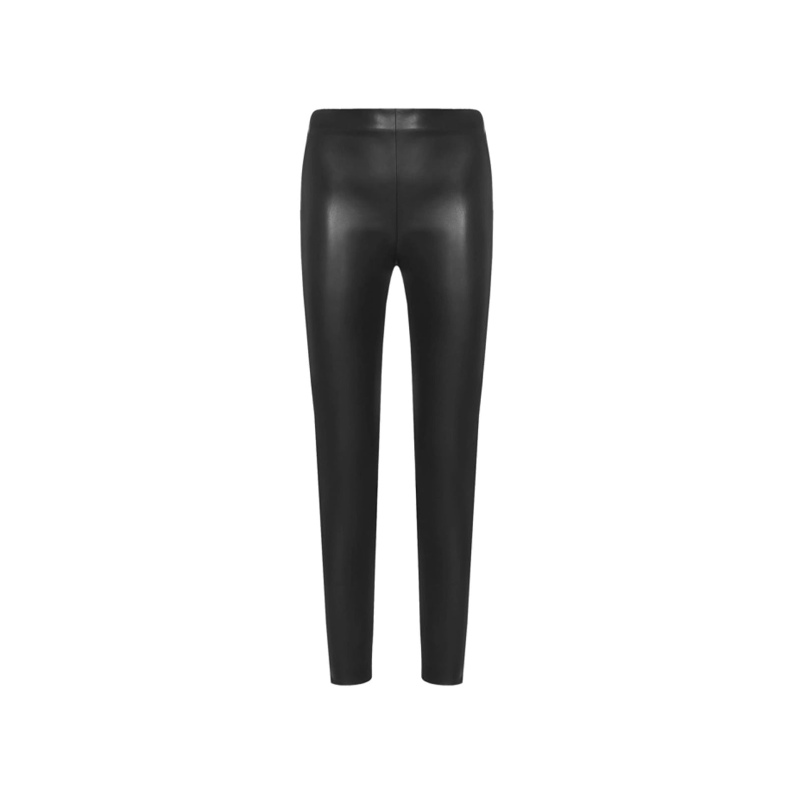 Shop Blanca Vita Phlox Faux-leather Skinny Trousers In Black