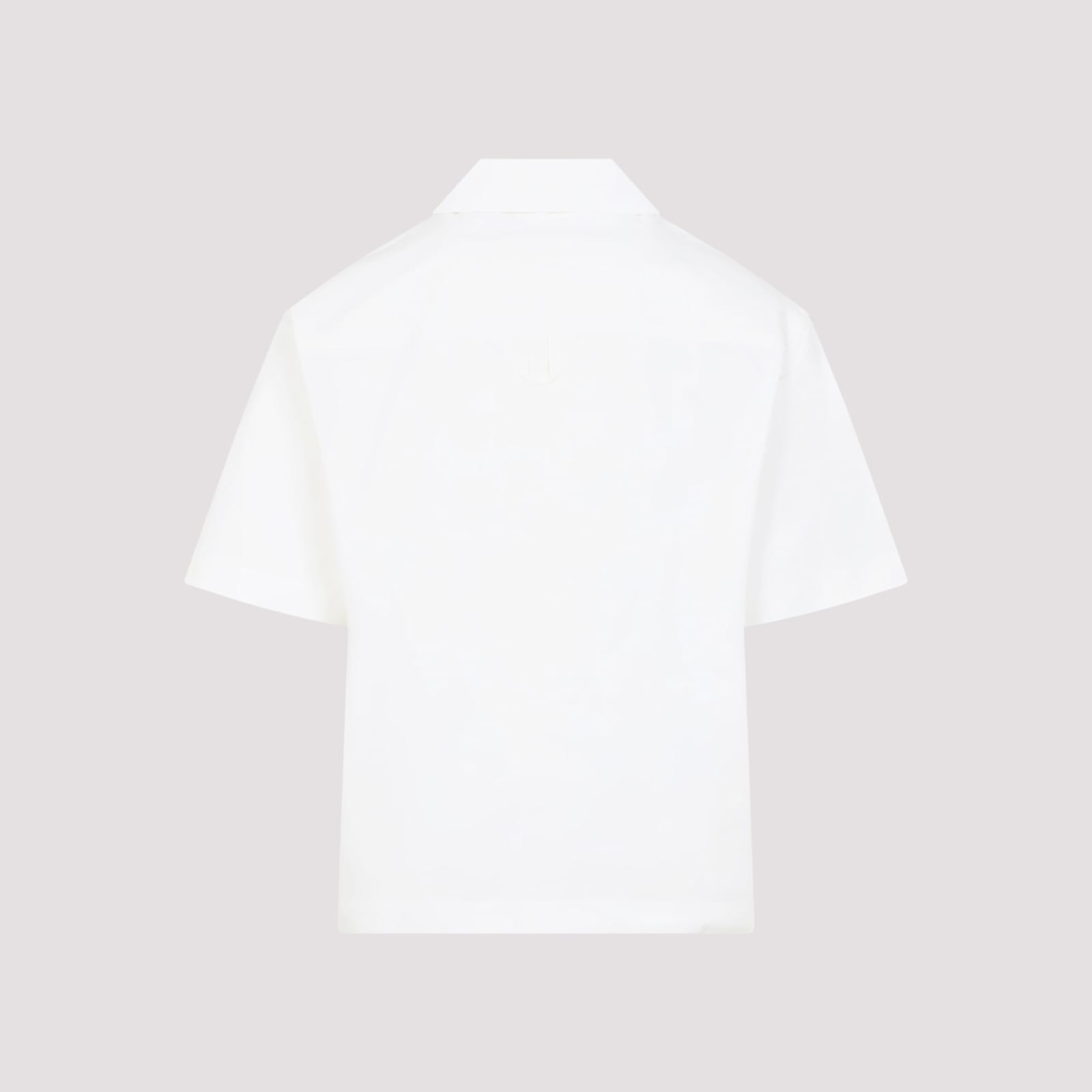 Jacquemus La Chemise Shirt In Bz Print Painted Palmtrees W