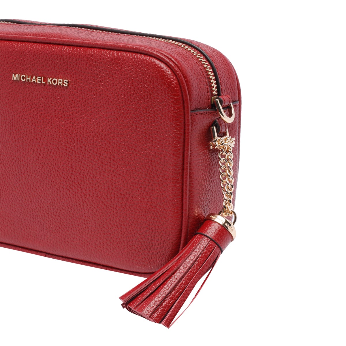 Shop Michael Michael Kors Jetset Crossbody Bag In Red