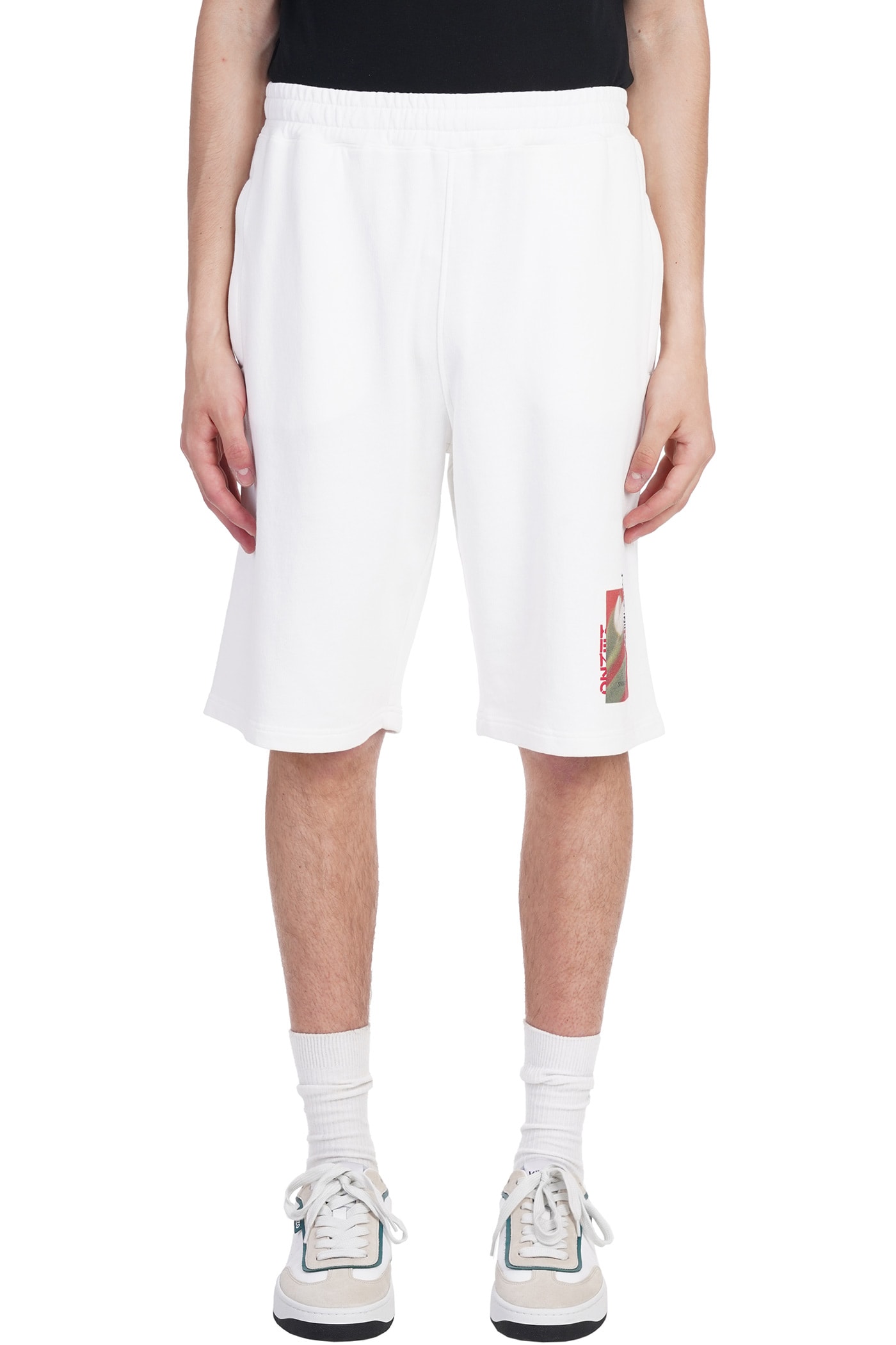 Kenzo Shorts In White Cotton