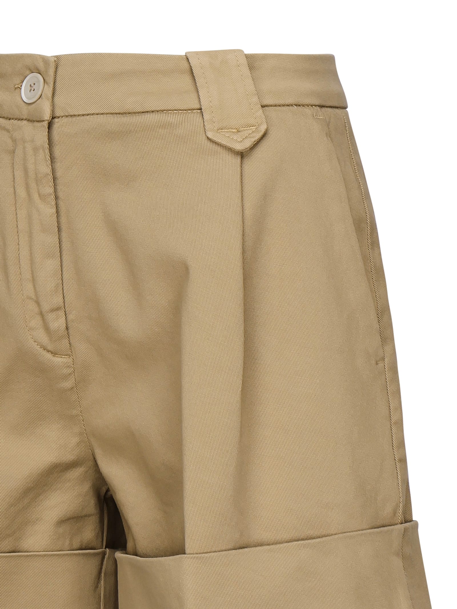 Fay Bermuda With Turn-up In Beige