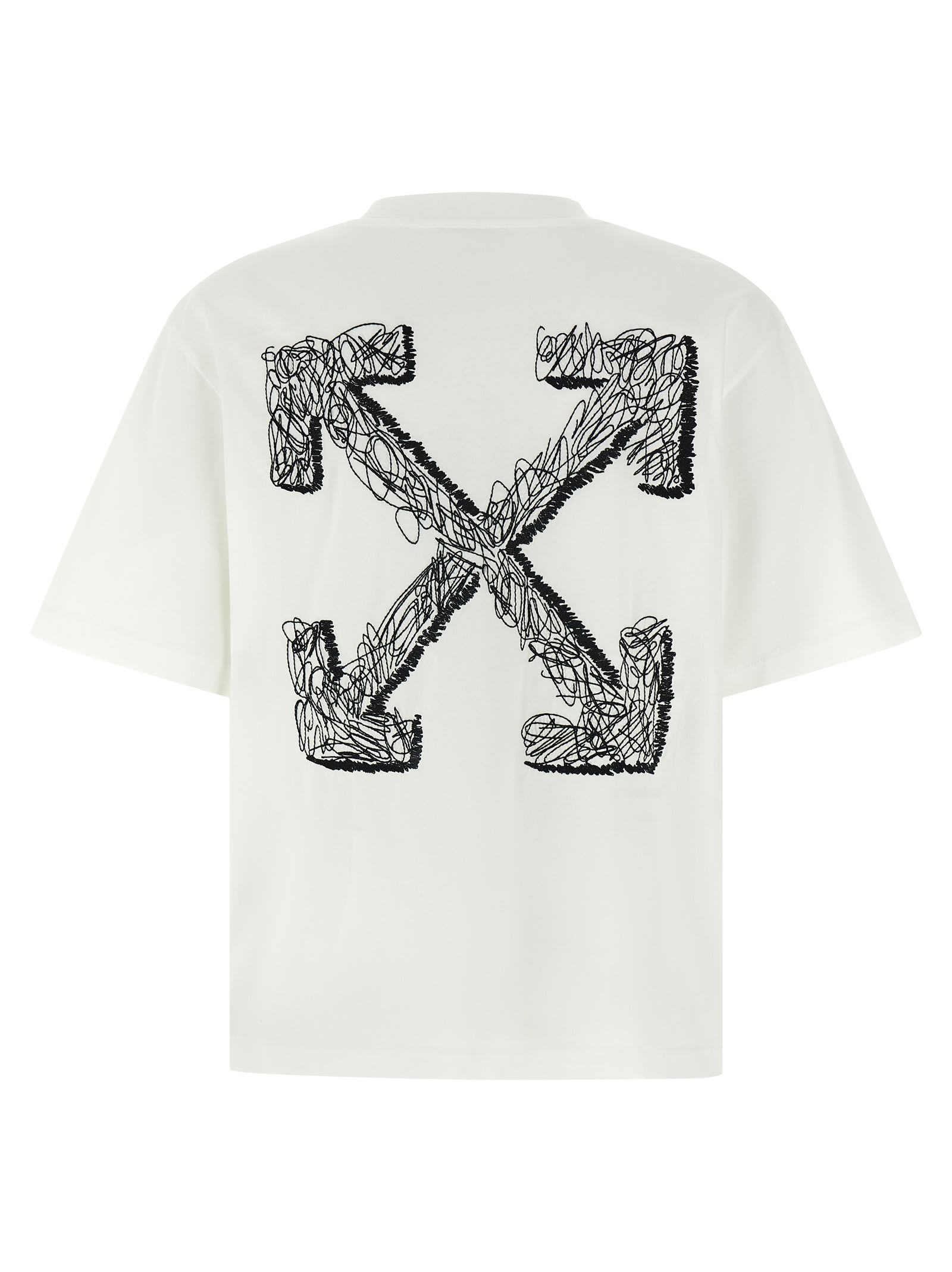 Off-white Scribble Arrow Skate T-shirt In White