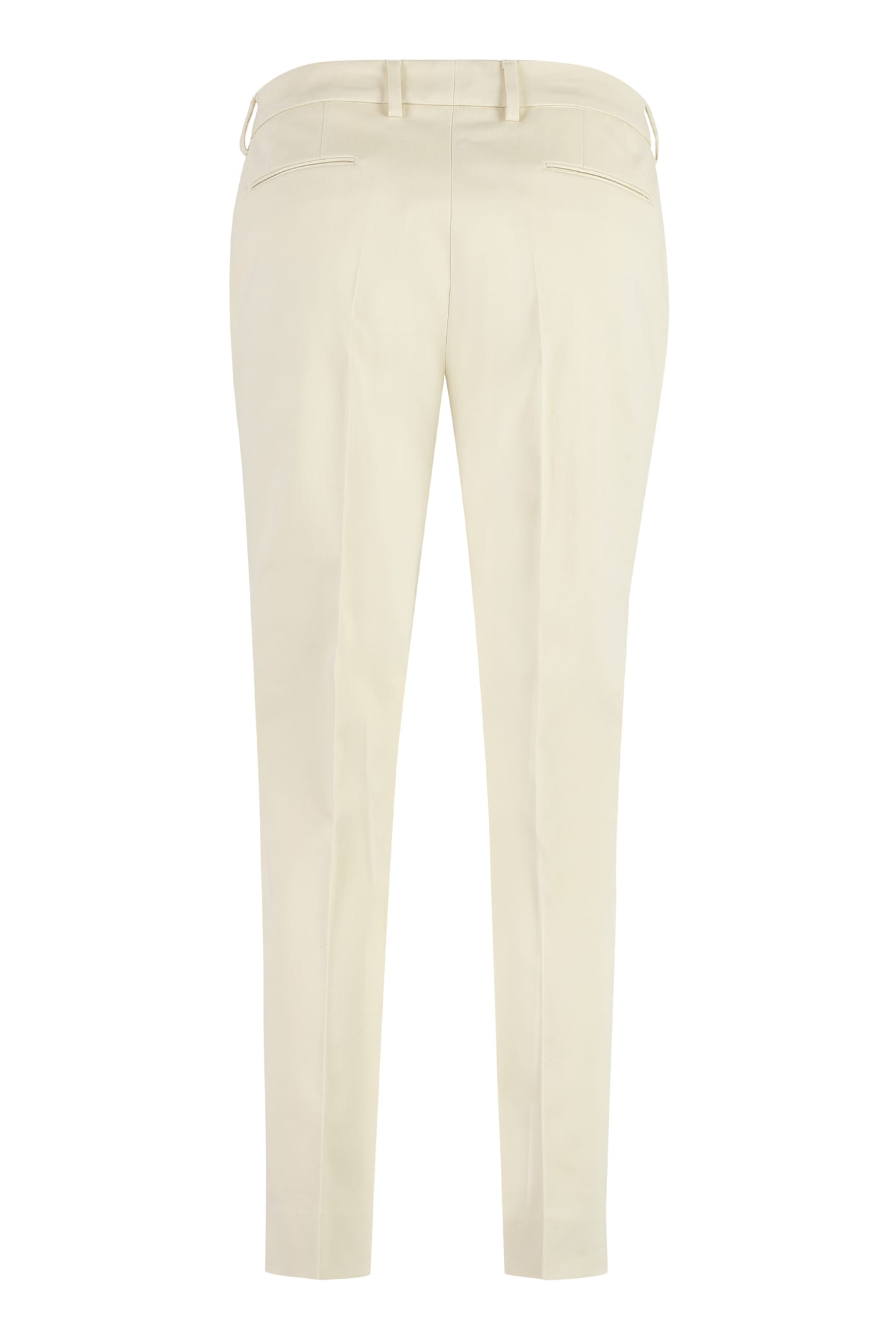 Shop Pt01 New York Straight-leg Trousers In Panna
