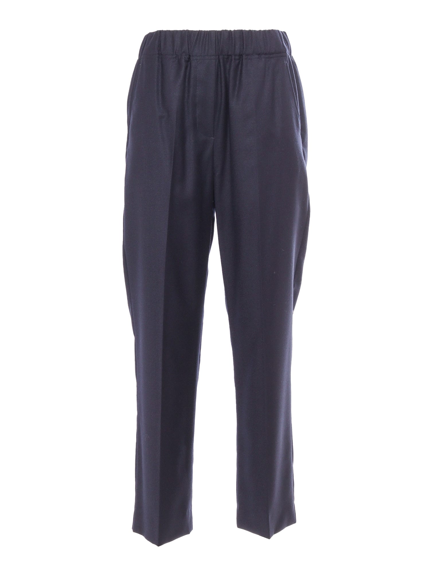 Shop Weekend Max Mara Hateley Ultramarine Long Trouser In Blue