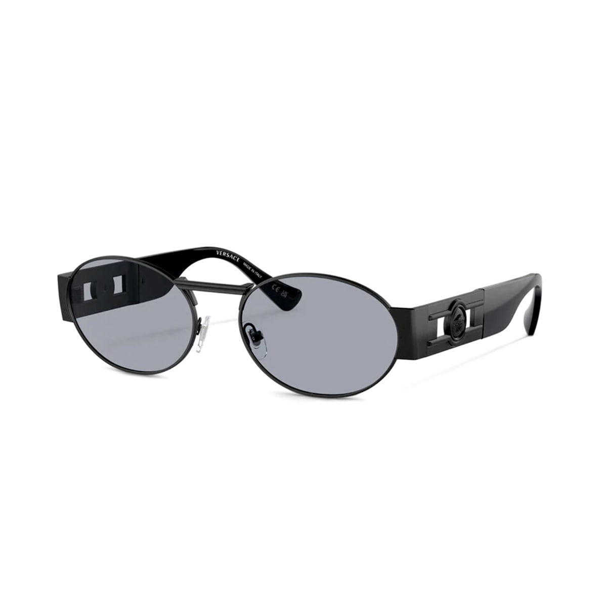 Shop Versace Ve2264 1261/1 Sunglasses In Nero